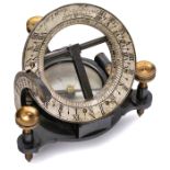 Pocket Compass Sundial by Elliott Brothers, c. 1870