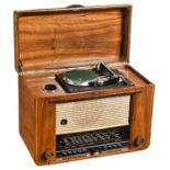 Schaub Supraphon 52 Radio with Wire Tape Recorder and Record Player, 1951