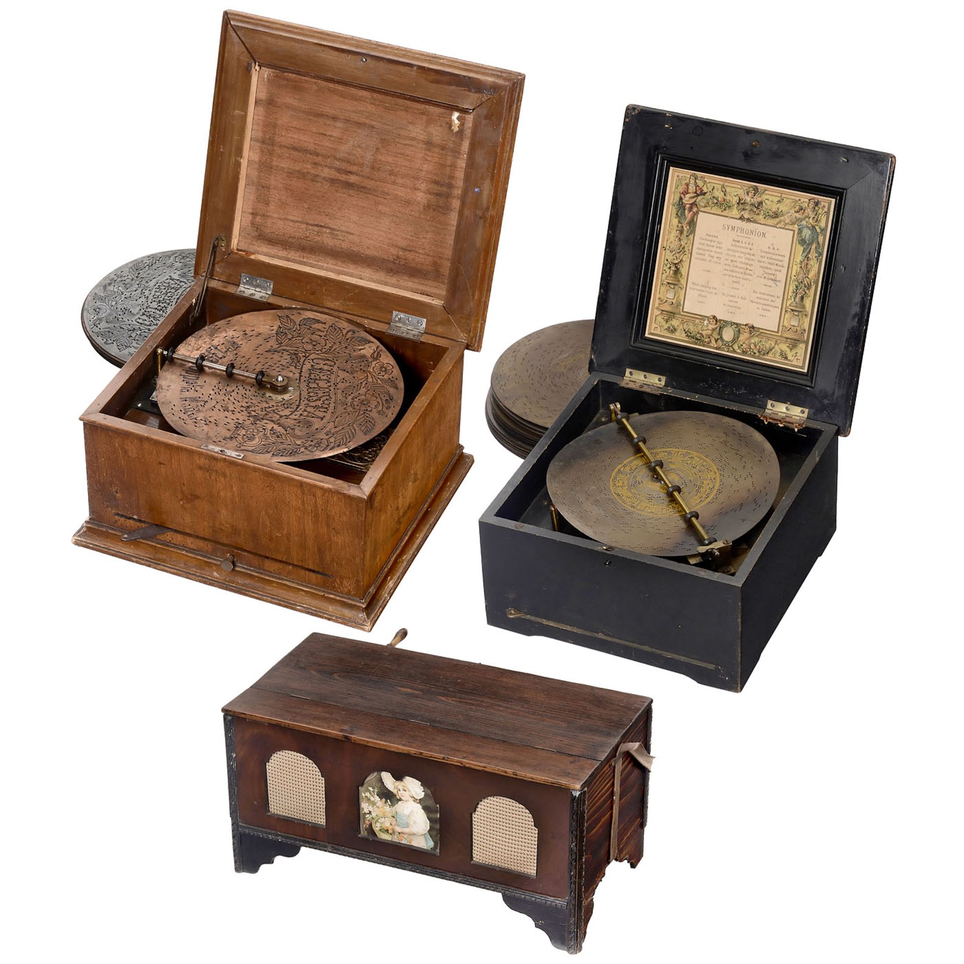 3 Disc Musical Box, c. 1900