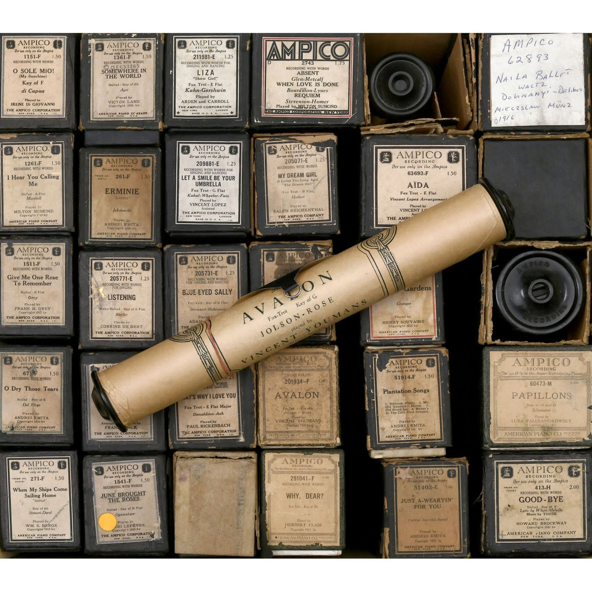 Lot of 233 Ampico Player Piano Rolls - Image 2 of 3