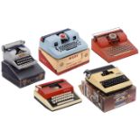 5 Toy Typewriters