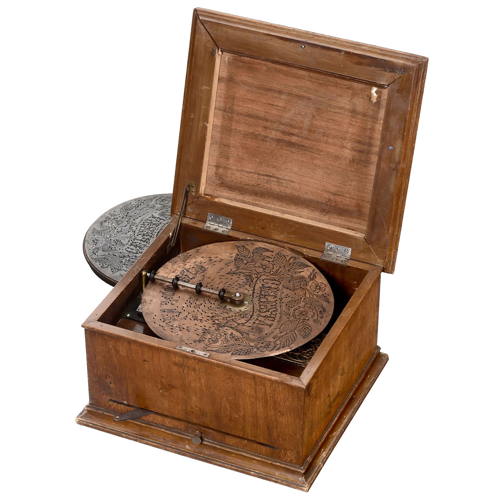 3 Disc Musical Box, c. 1900 - Image 2 of 7