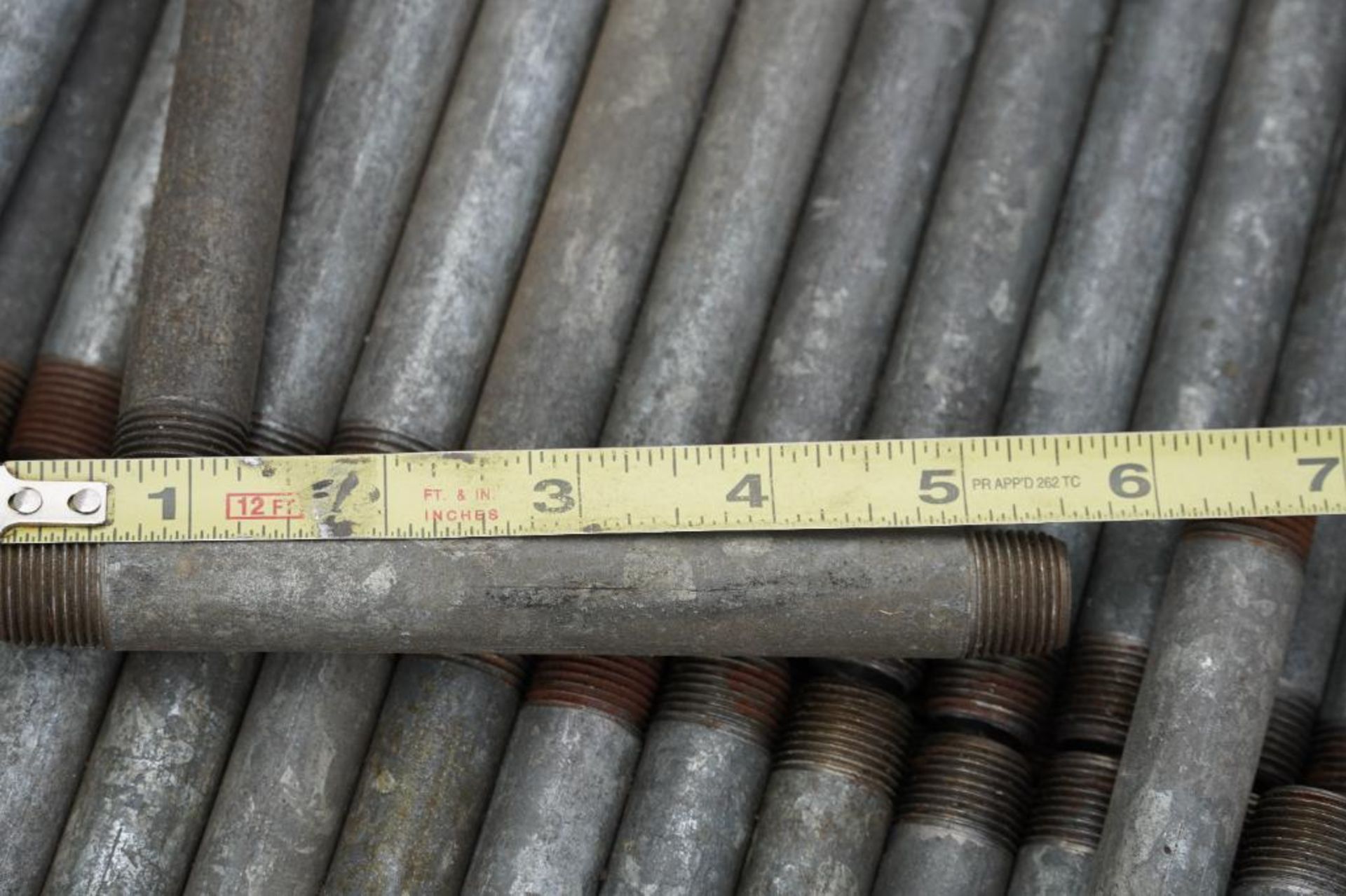 3/8" Galvanized Pipe Nipples - Image 5 of 8