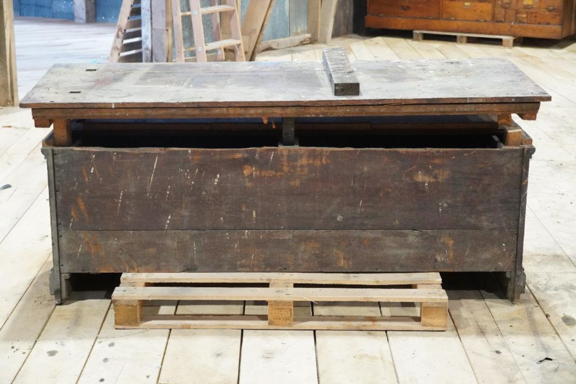 Early Oak Hardware Cabinet - Image 3 of 5