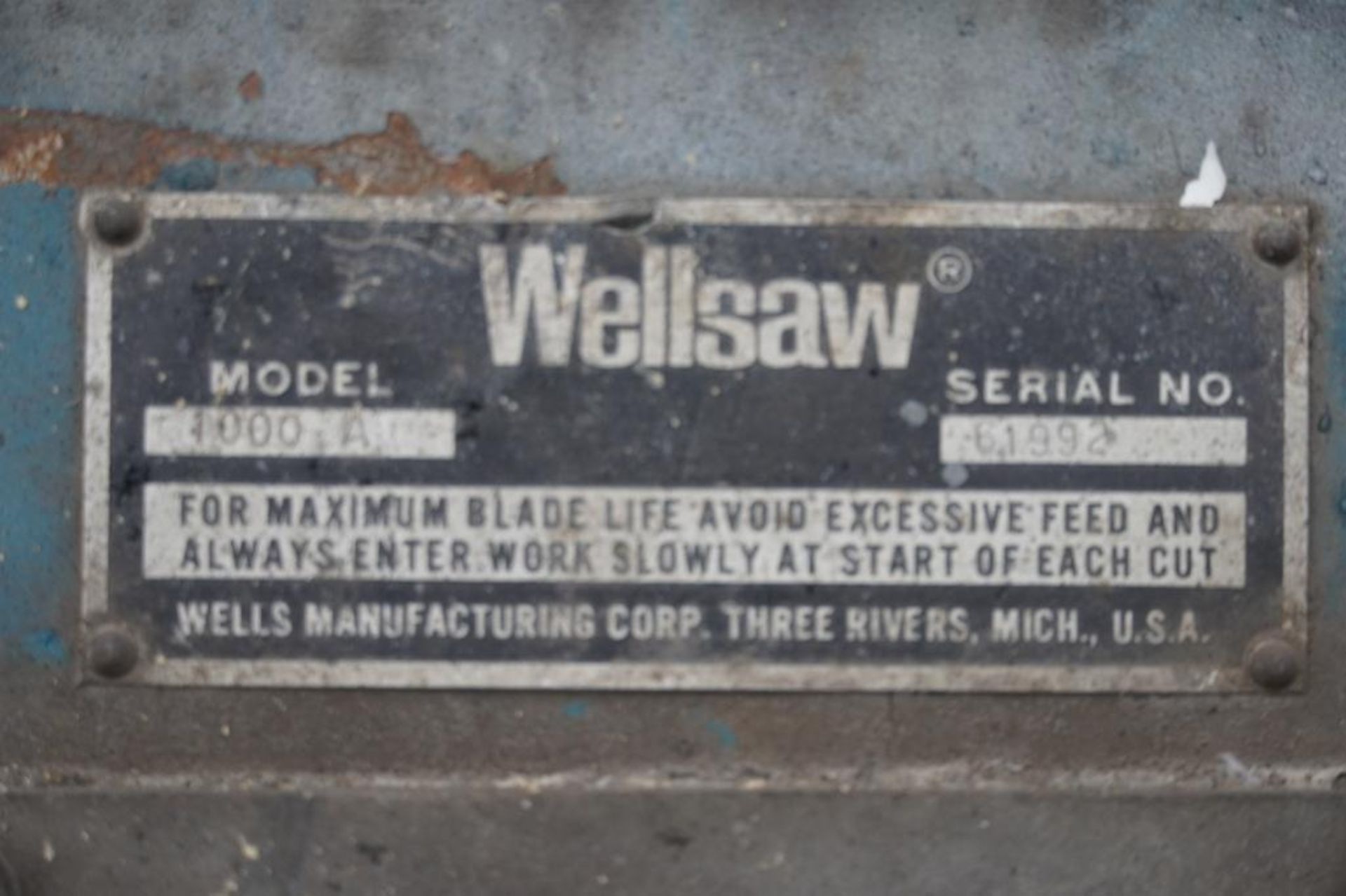 Wellsaw Metal cutting Bandsaw - Image 5 of 8