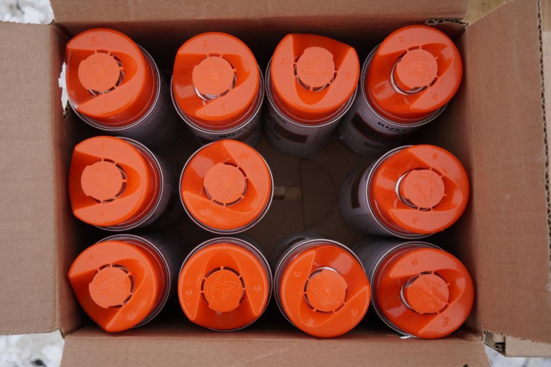 6 Cases Alert Orange Rustoleum Marking Paint - Image 3 of 5
