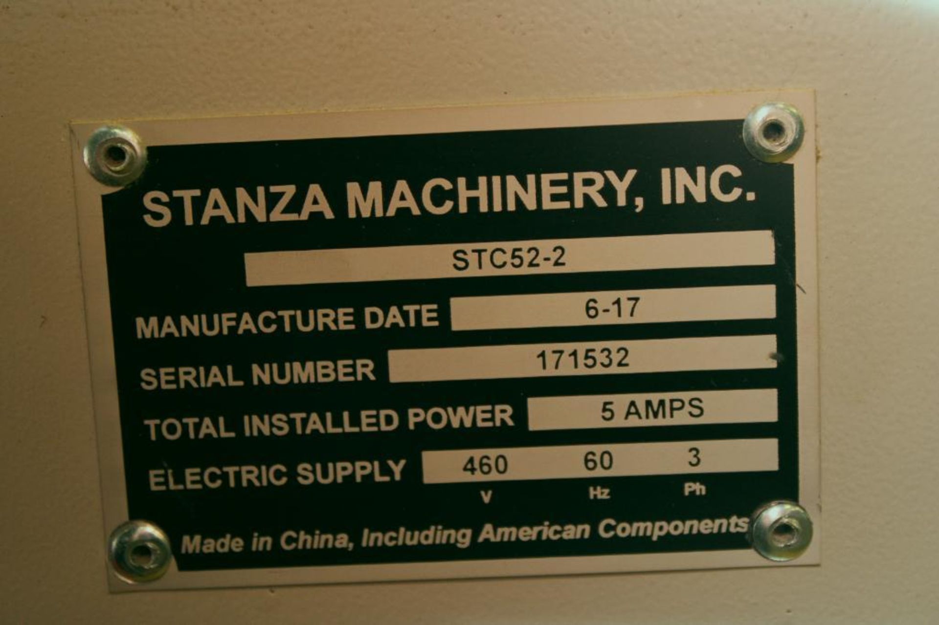 Stanza Machinery Company Belt Conveyor - Image 4 of 4