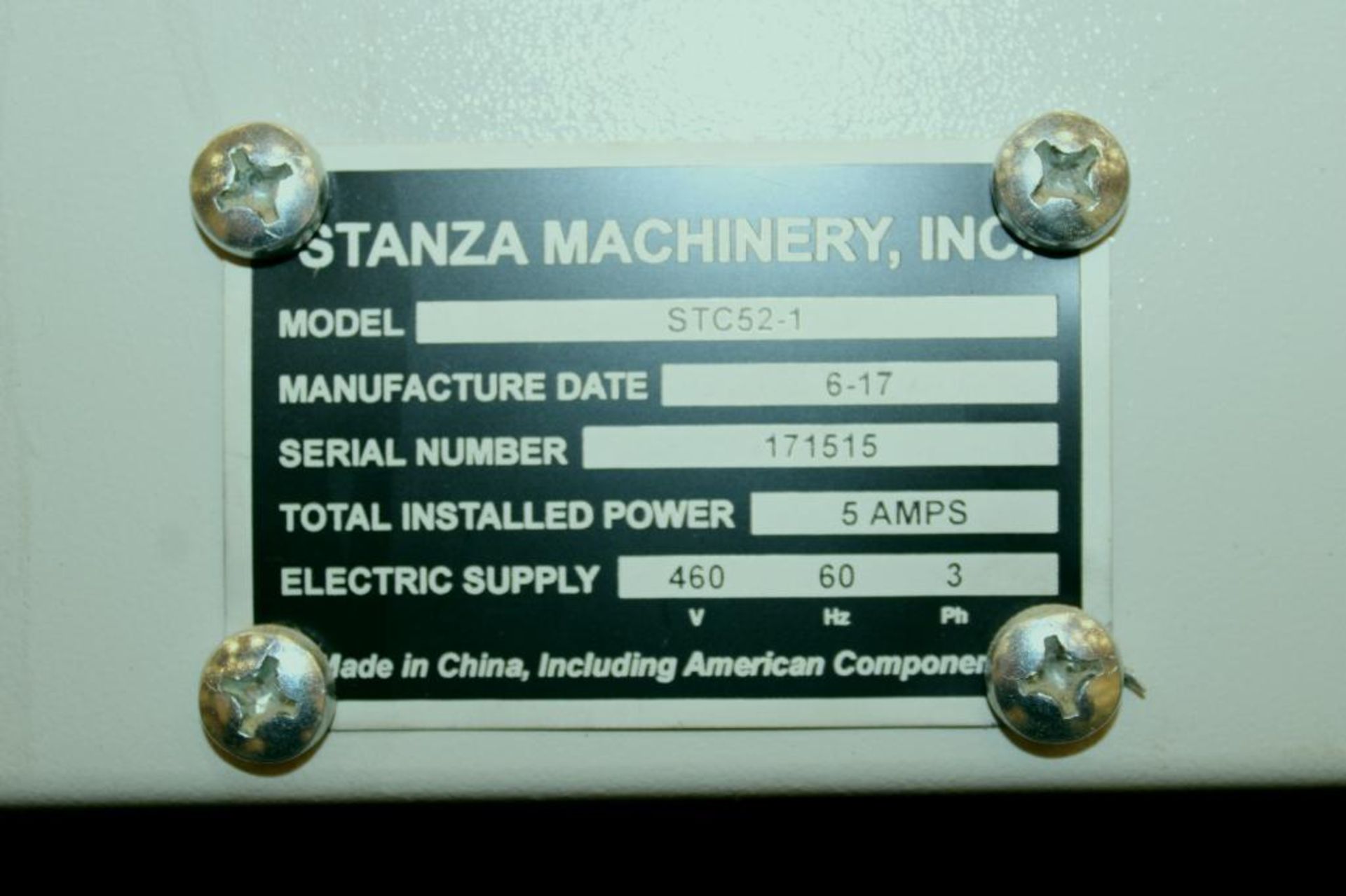 Stanza Machinery Company Belt Conveyor - Image 4 of 4