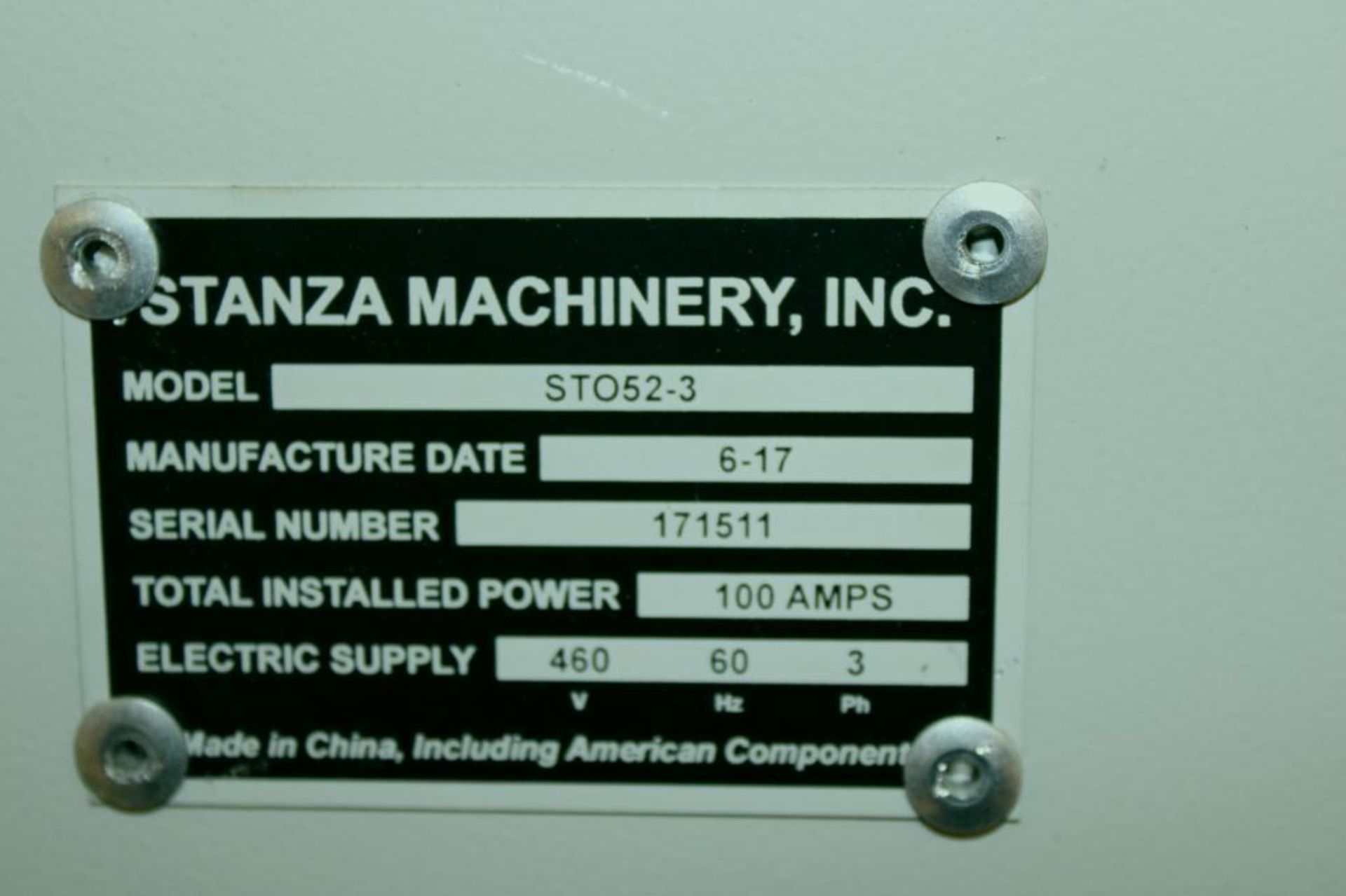 Stanza Machinery Company UV Oven - Image 10 of 10