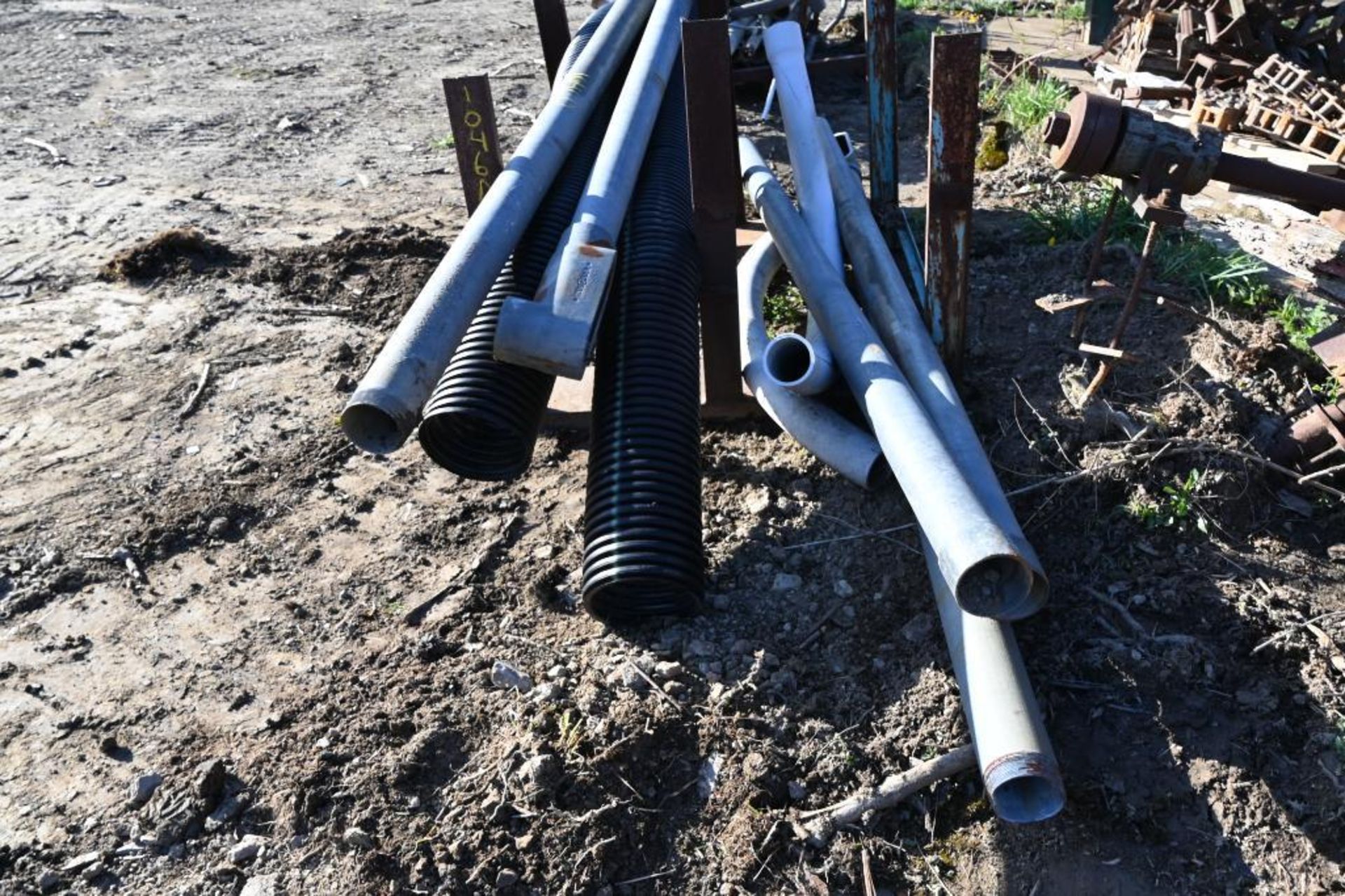 Lumber Rack with Conduit and Drain Tile - Image 5 of 7