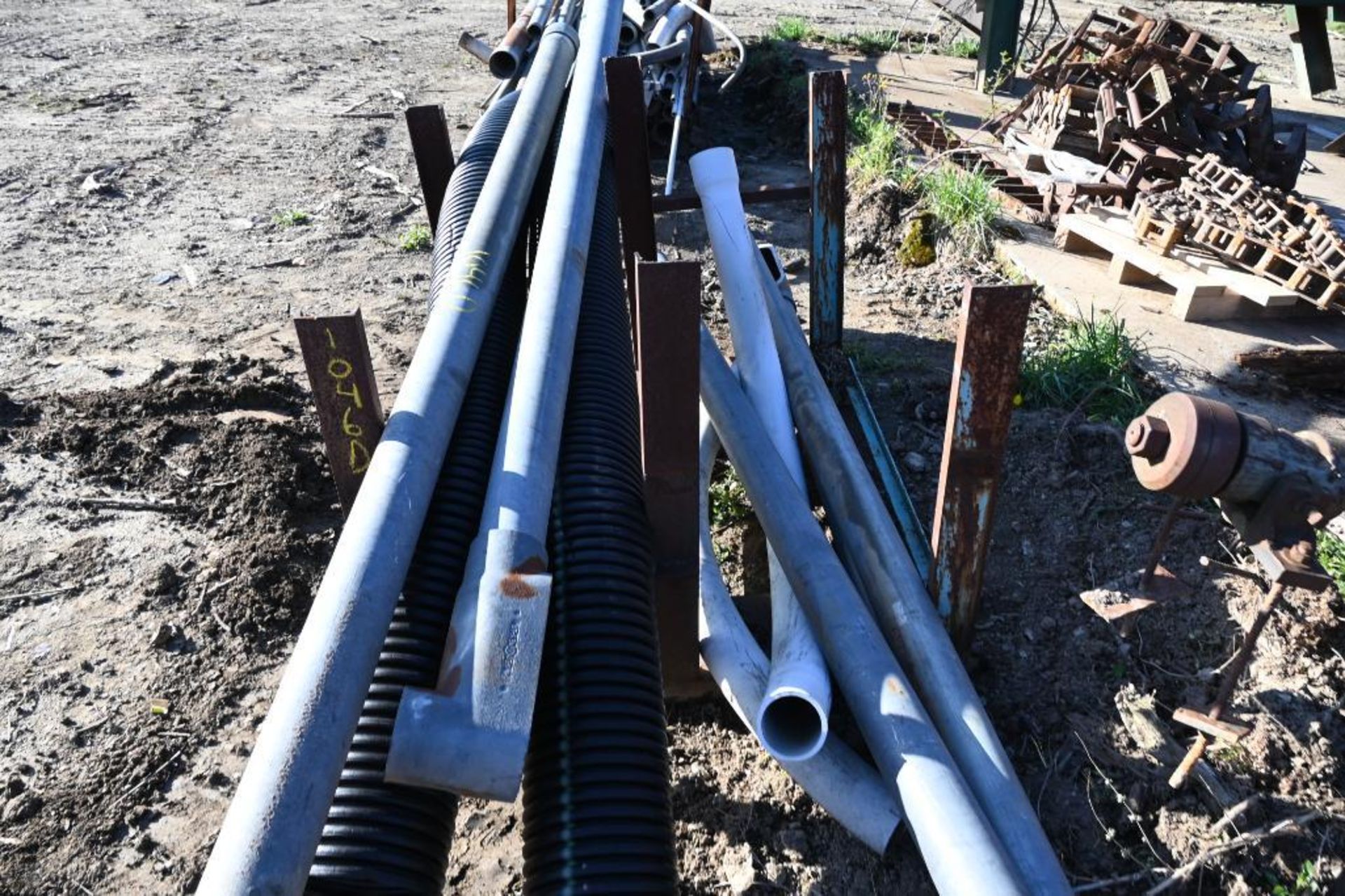 Lumber Rack with Conduit and Drain Tile - Image 6 of 7