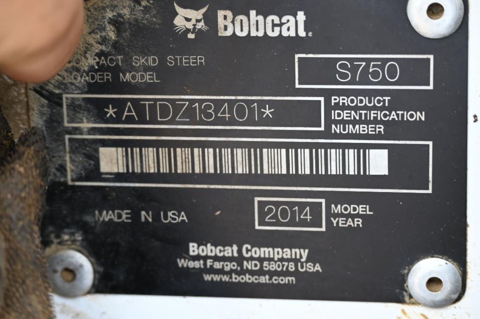 2014 Bobcat S750 Skid Steer - Image 28 of 35
