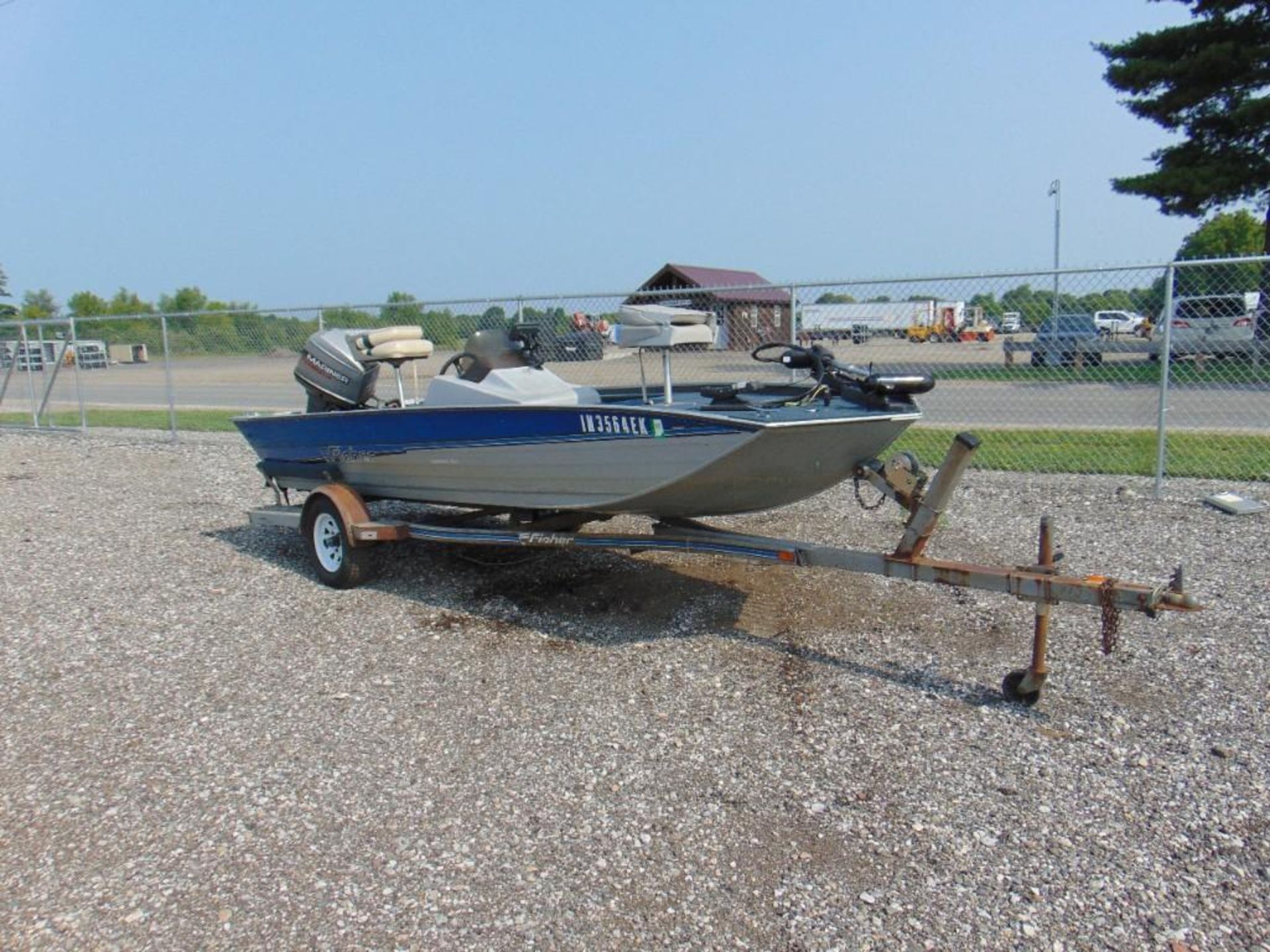 1994 Fisher Hawk 3V Boat and Trailer - Image 7 of 30