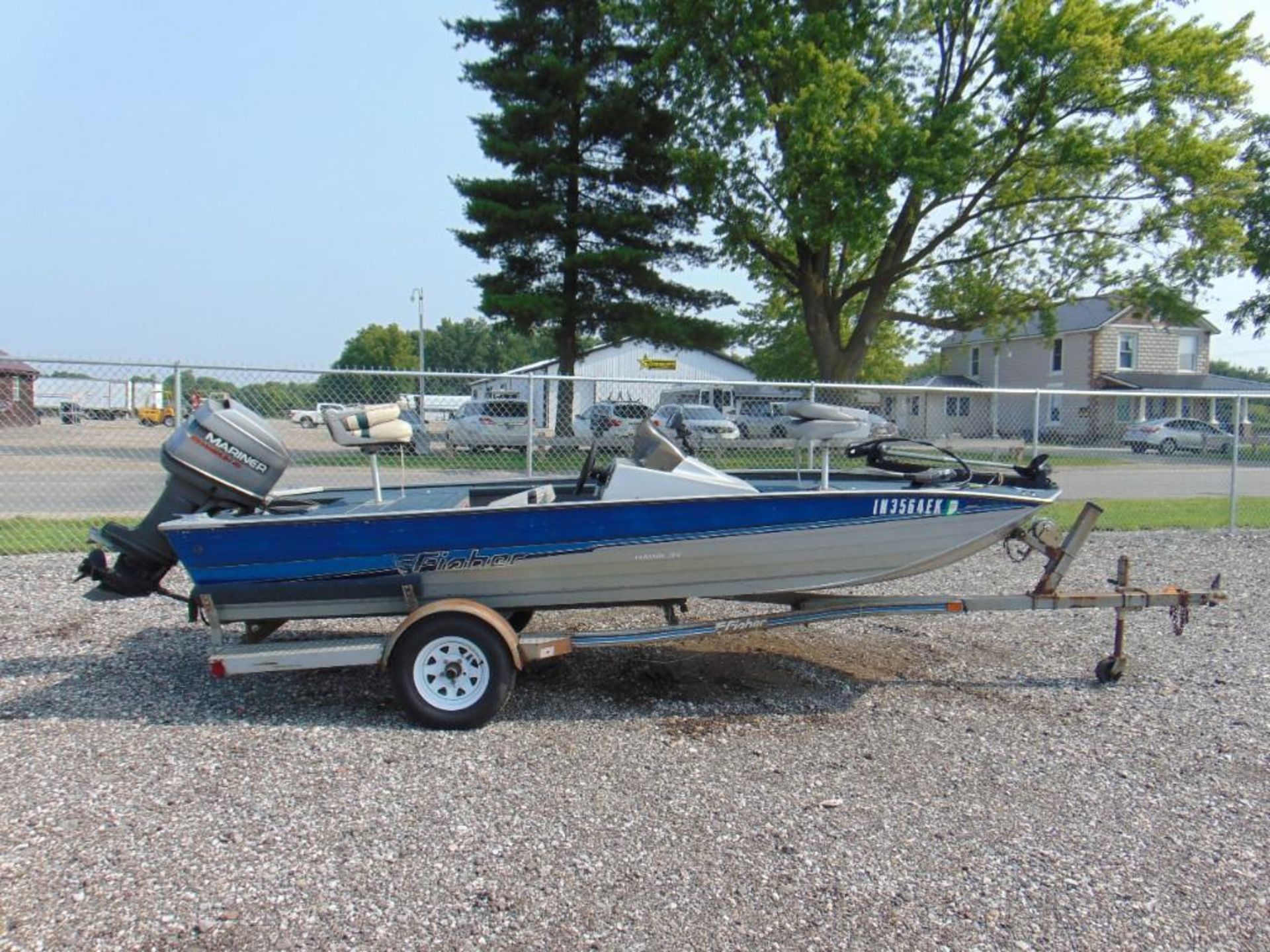 1994 Fisher Hawk 3V Boat and Trailer - Image 6 of 30