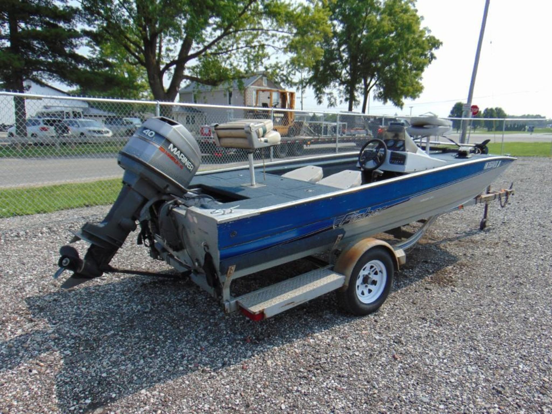 1994 Fisher Hawk 3V Boat and Trailer - Image 5 of 30