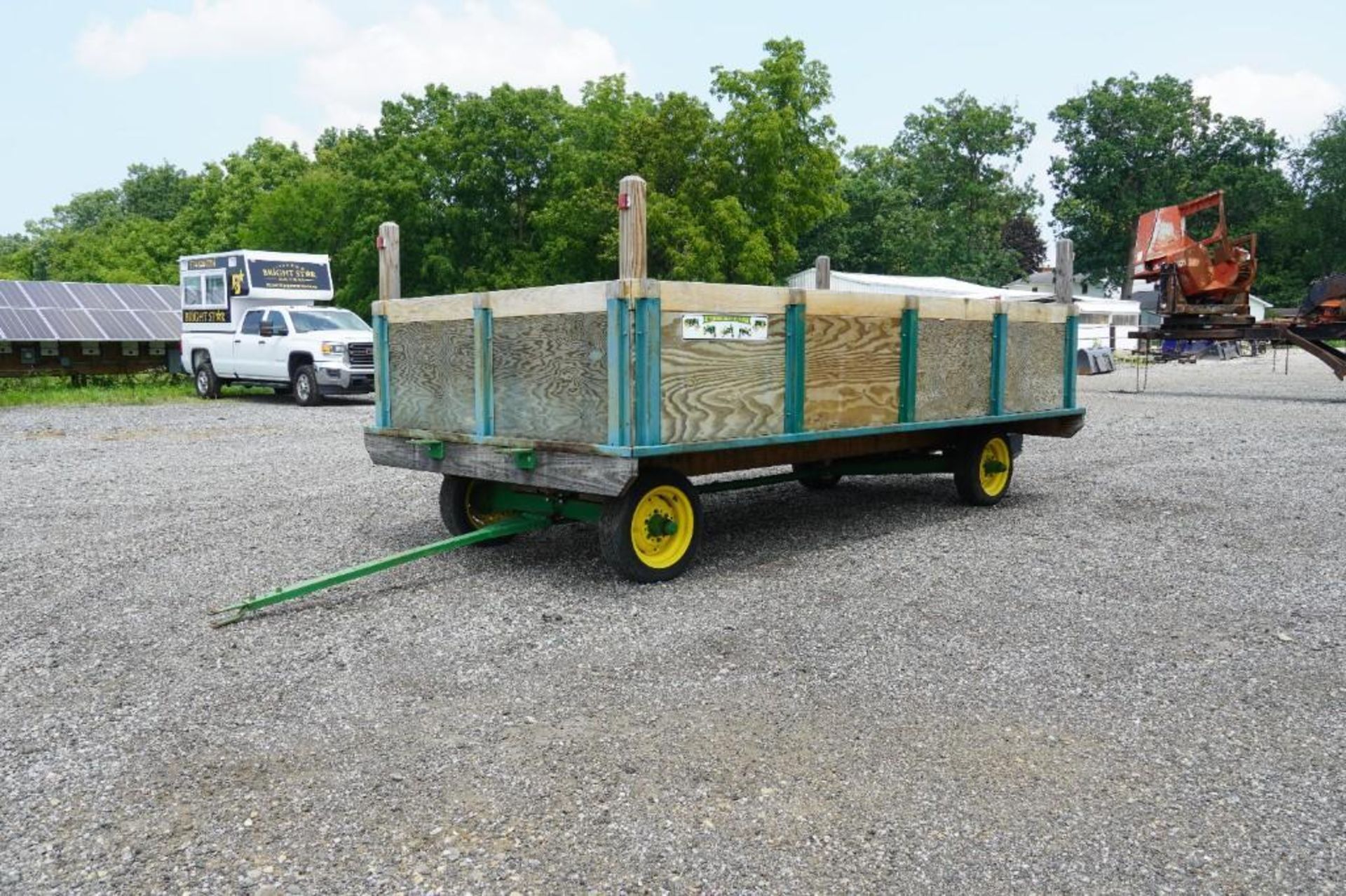 Hay Ride People Hauler Wagon on John Deere Running Gear