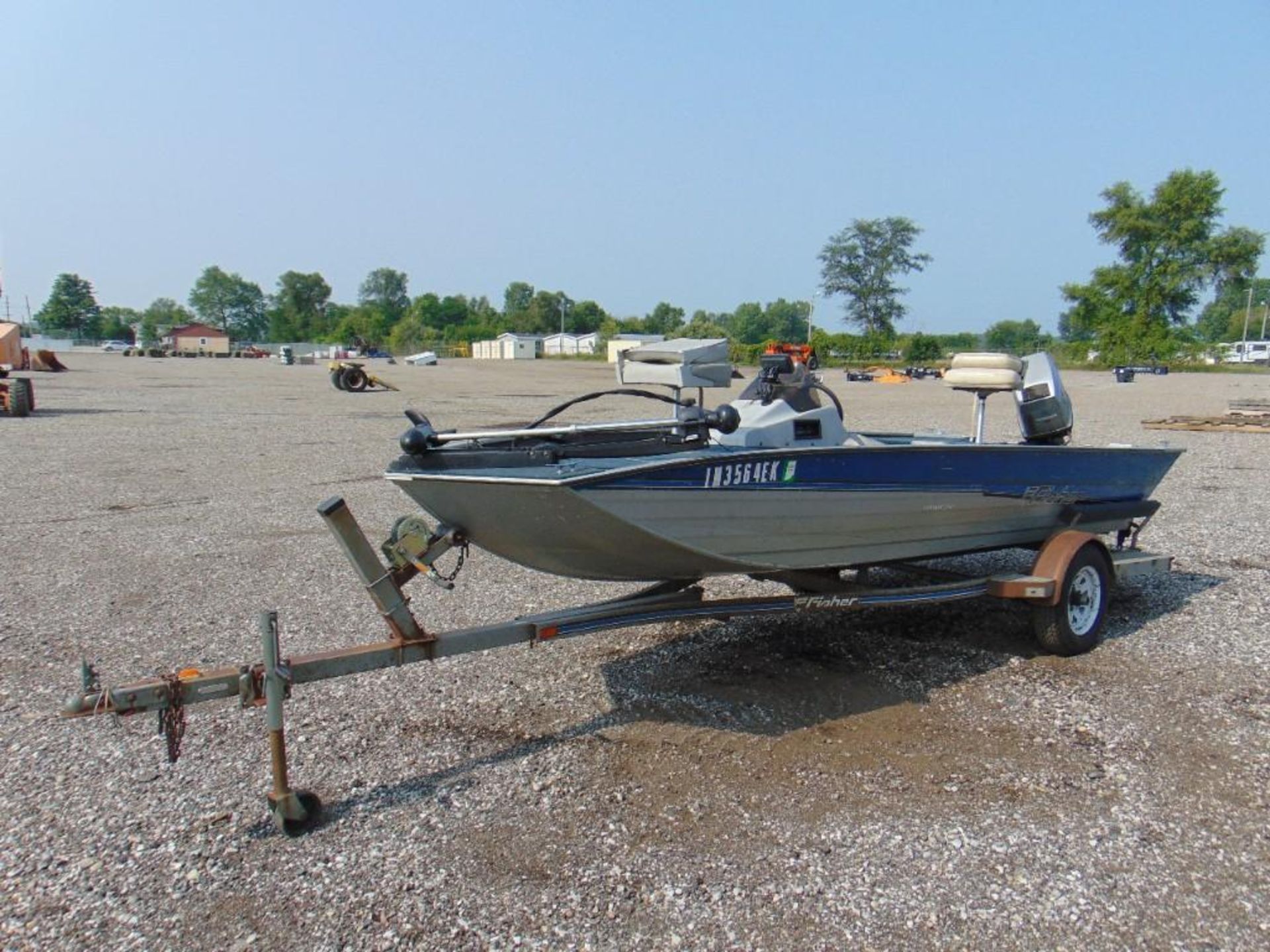 1994 Fisher Hawk 3V Boat and Trailer