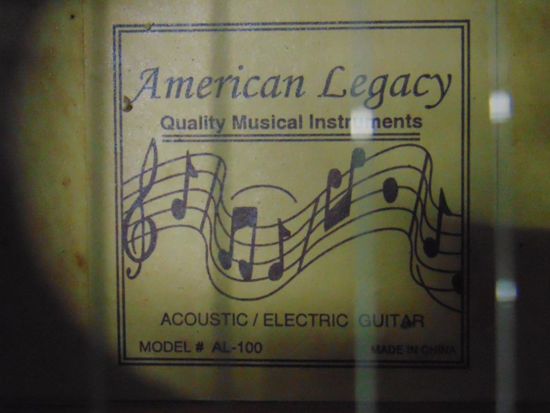 American Legacy Acoustic/Electric Guitar - Image 4 of 5