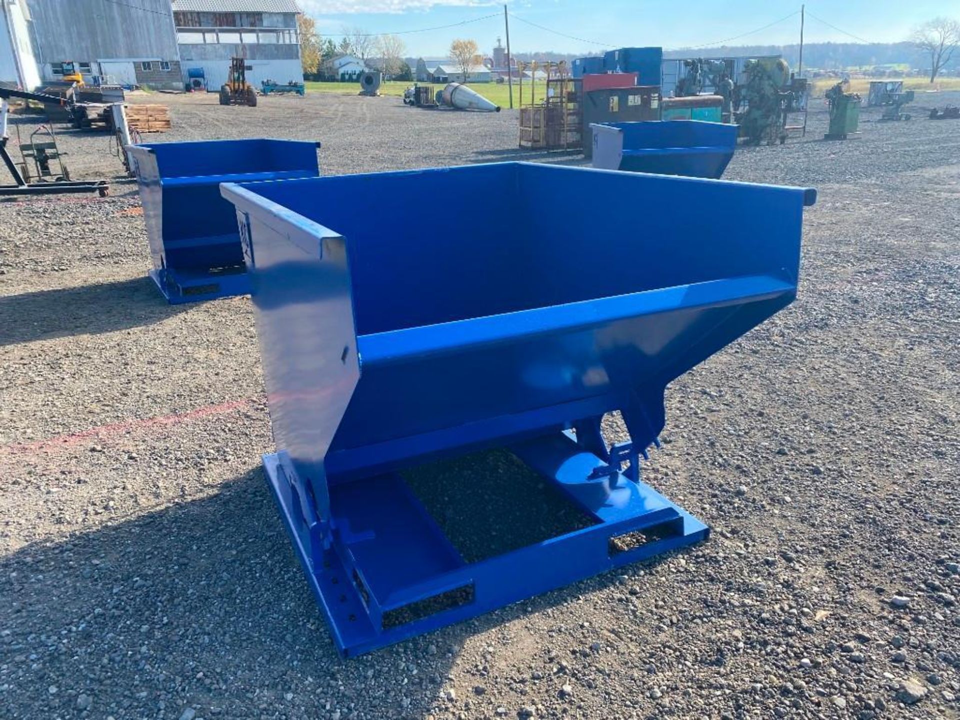 New 2 Cubic Yard Self Dumping Hopper with Fork Pockets - Image 2 of 4