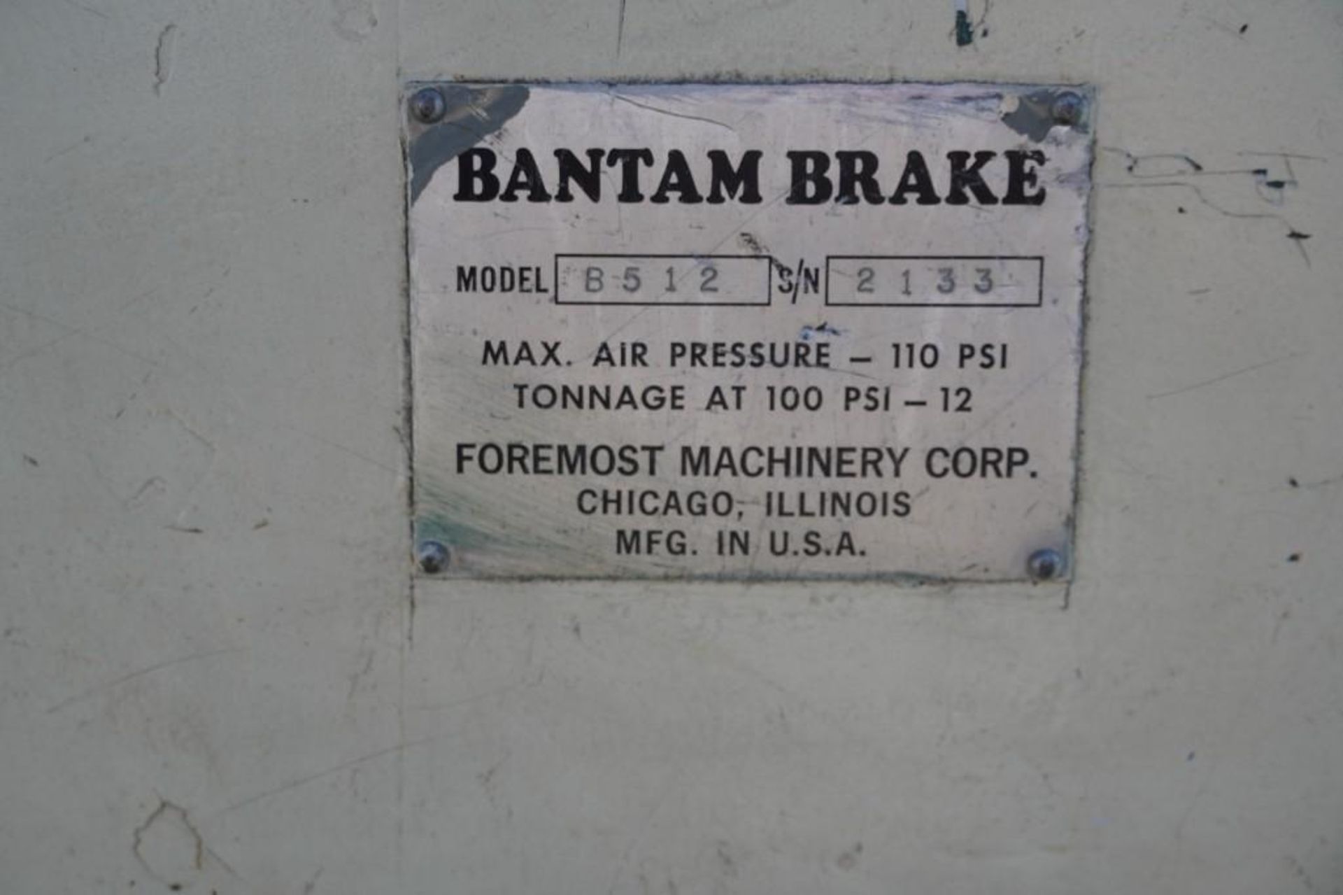 12 Ton Bantam Brake 60" Cut - Image 16 of 23