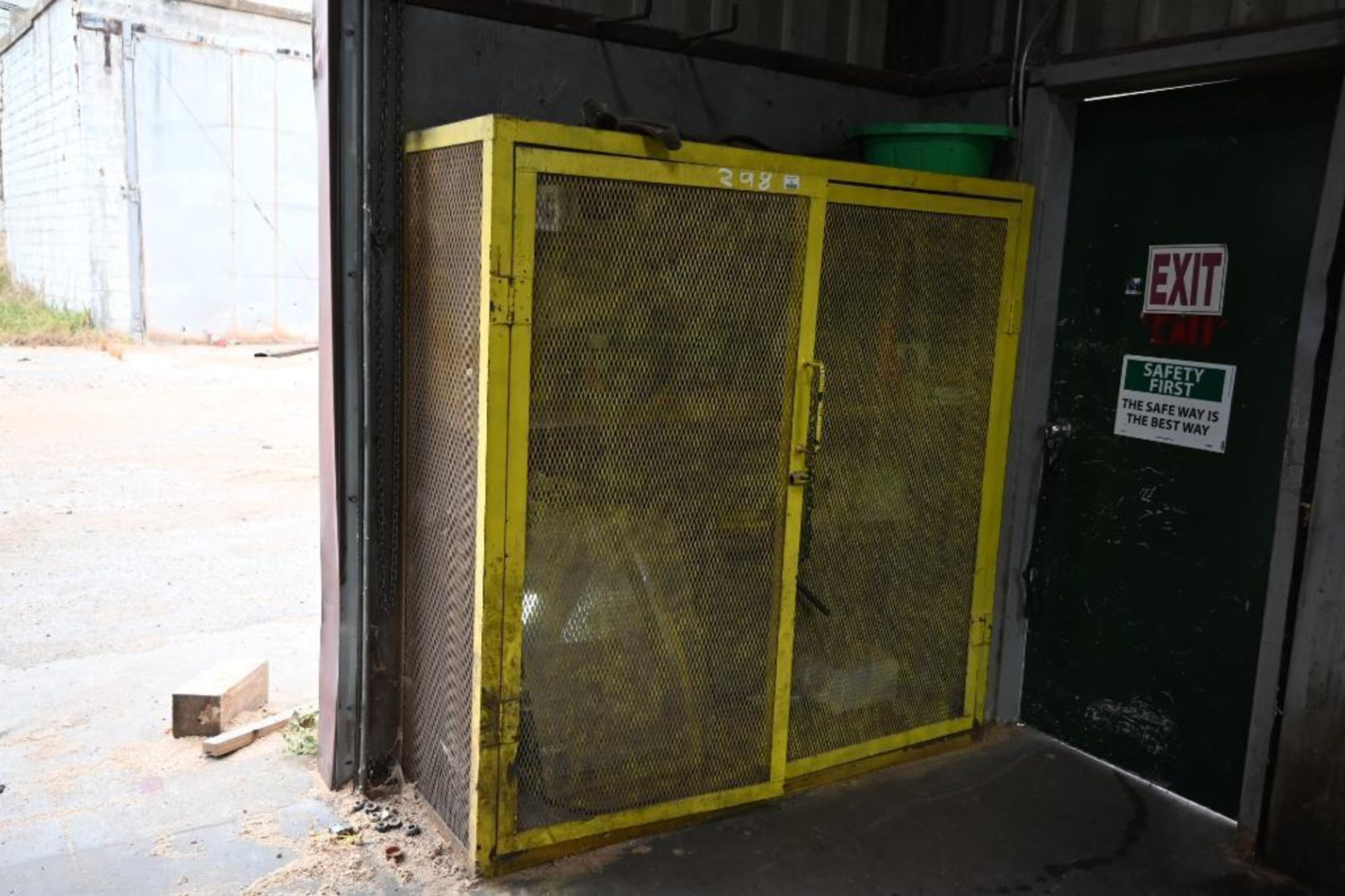 Steel Cabinet with Contents
