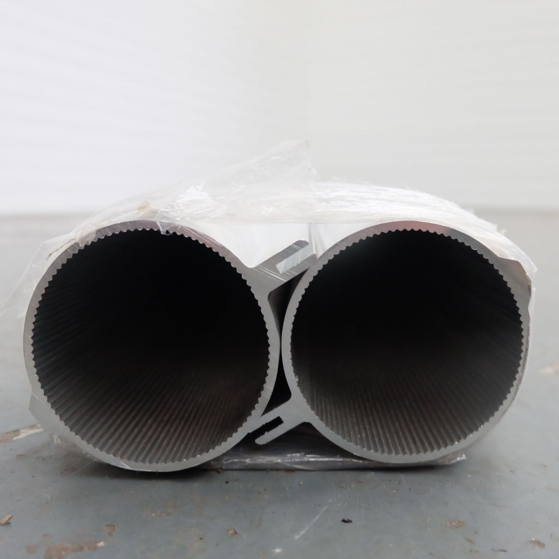 Two Aluminium Profile Tubes. Dimensions 82mm Diameter x 3mm Thickness. Length 4200mm. - Image 2 of 2