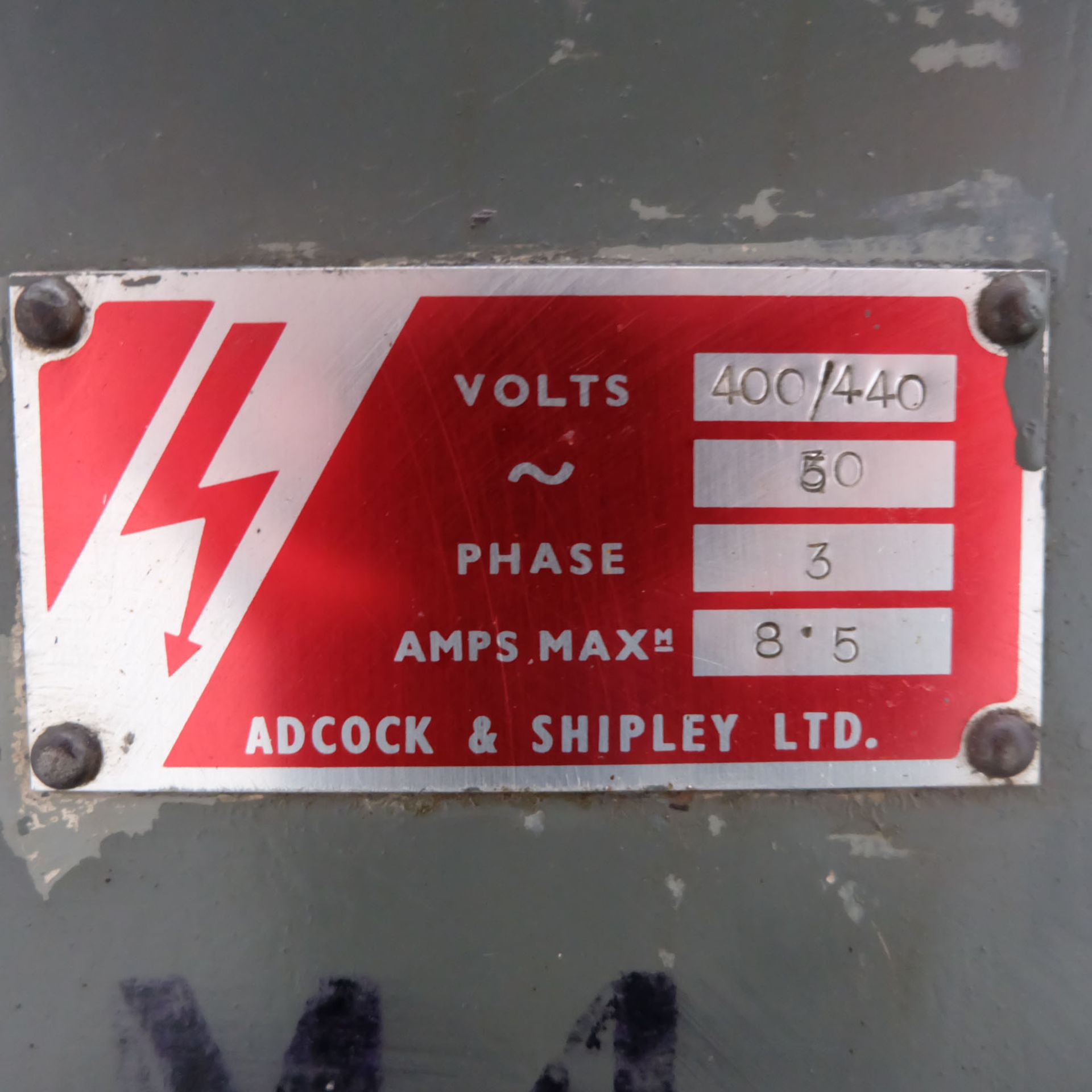 Adcock & Shipley 2V. Vertical Milling Machine. - Image 12 of 12