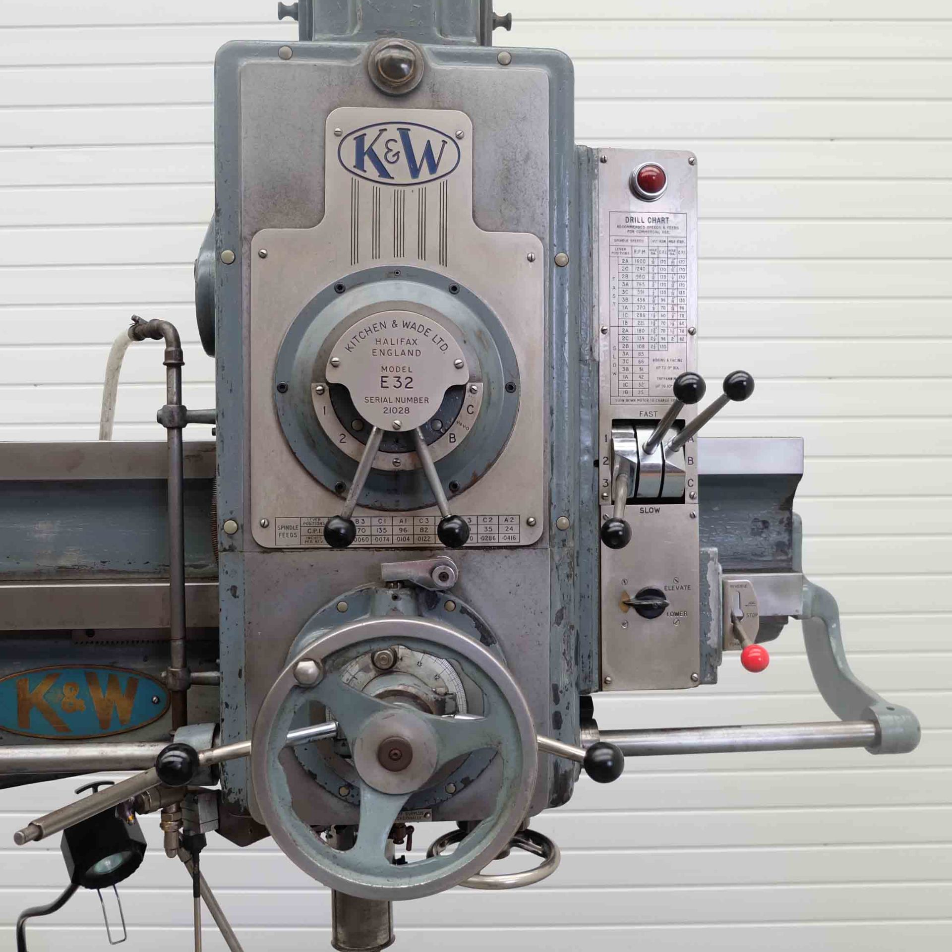 Kitchen & Wade 3'6" E2 Radial Arm Drill. - Image 2 of 14