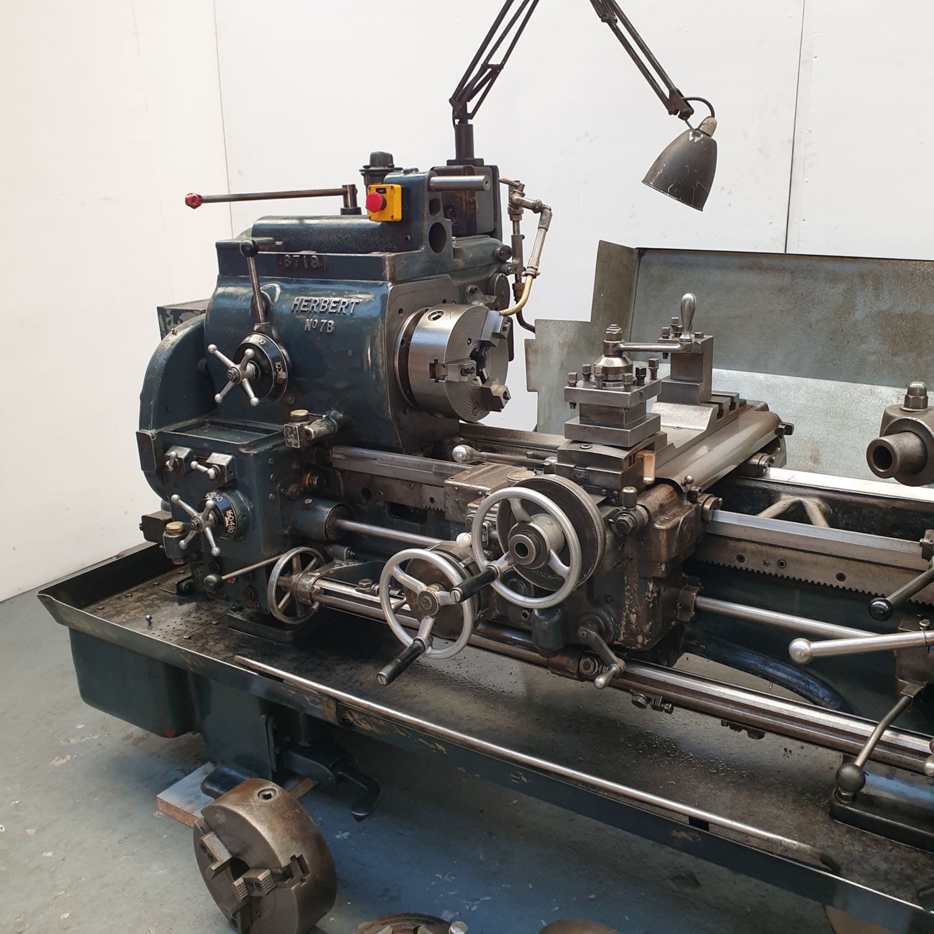 Herbert No. 7B Combination Turret Lathe. Swing Over Bed: 16". Swing Over Cross Slide: 8". - Image 2 of 16