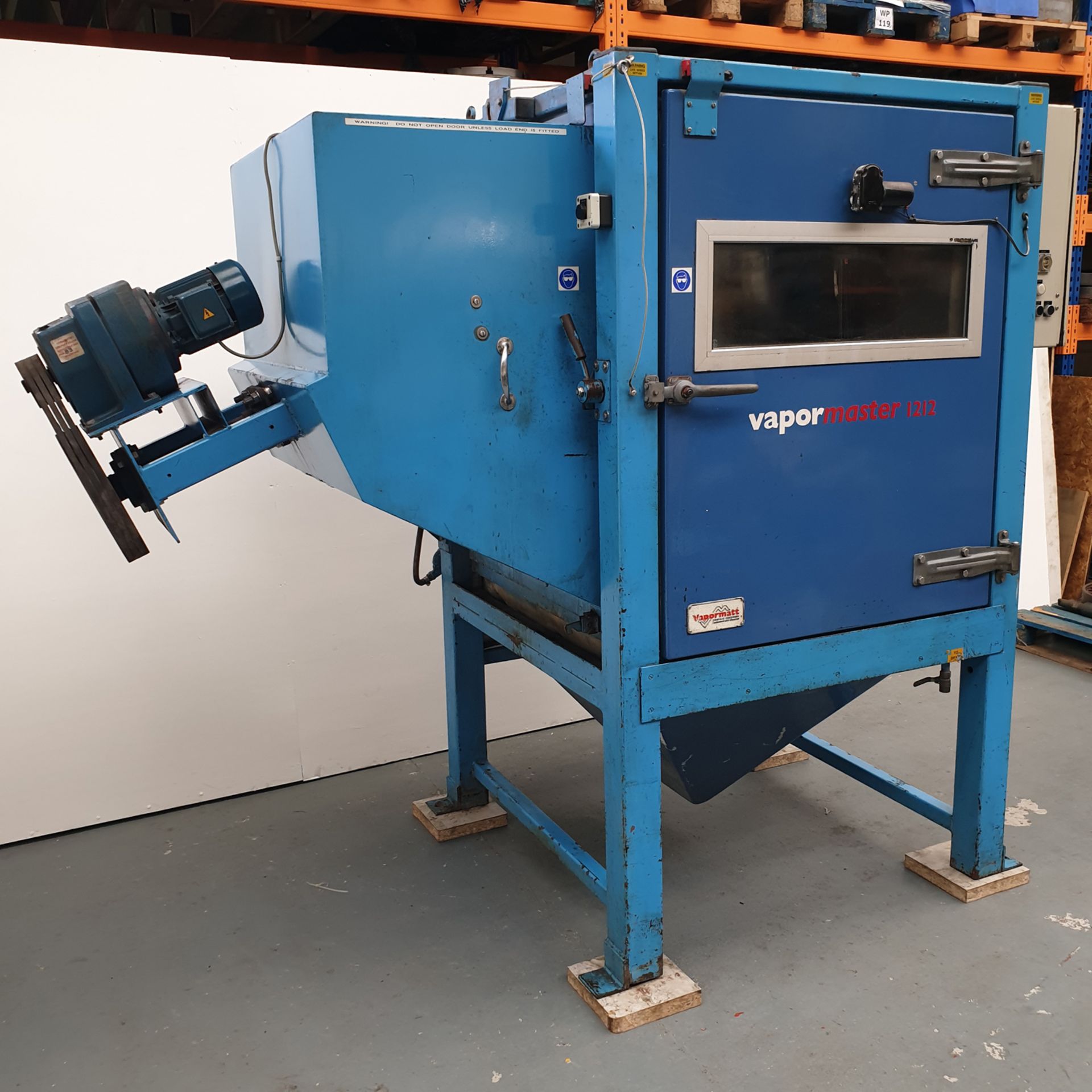 Vapormatt Vapormaster 1212. Barrel Cleaning Wet Blasting Machine. Rotary & Manual Table Facility. - Image 4 of 16