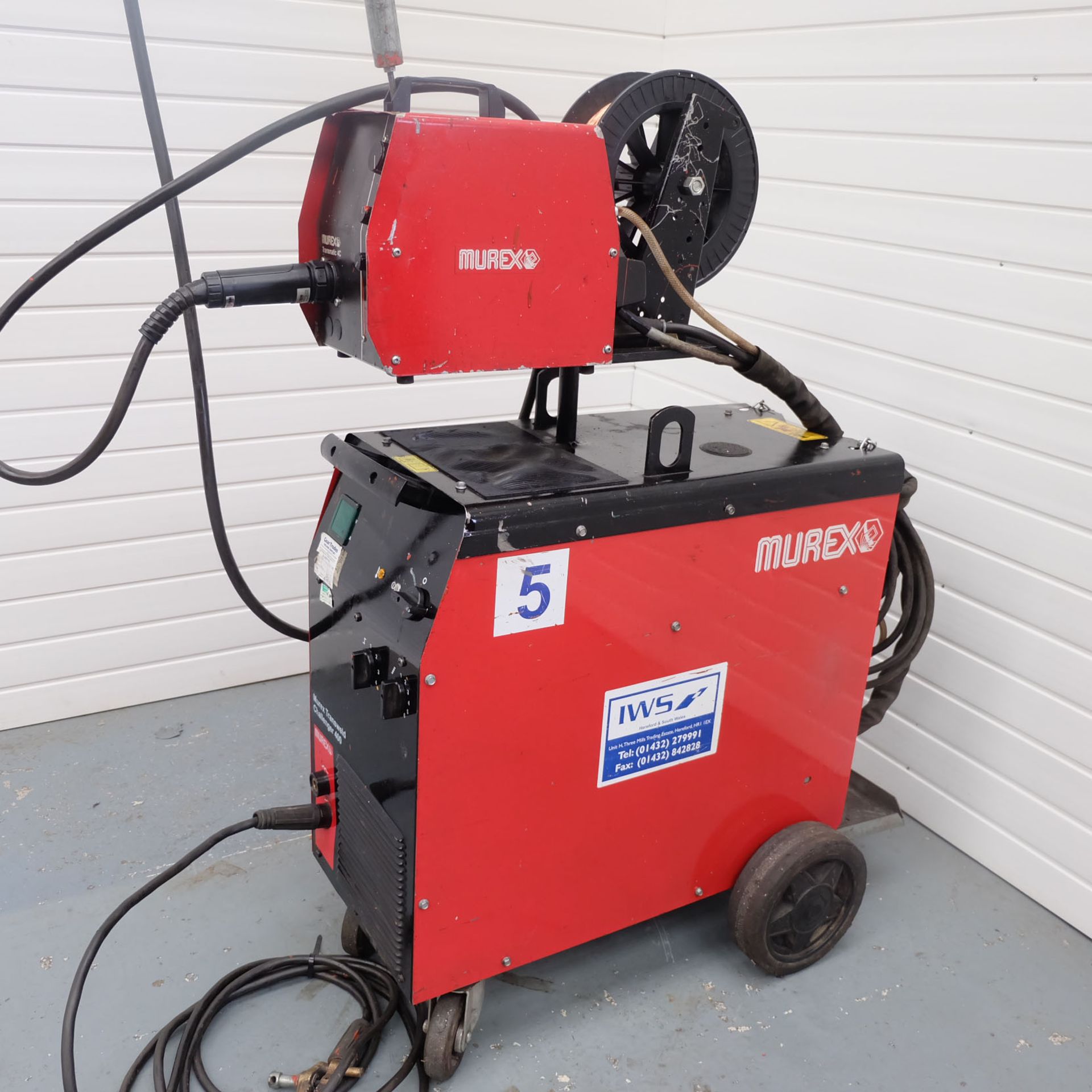 Murex Transweld Challenger 400 Mig Welder With Murex Wire Feed. - Image 2 of 9