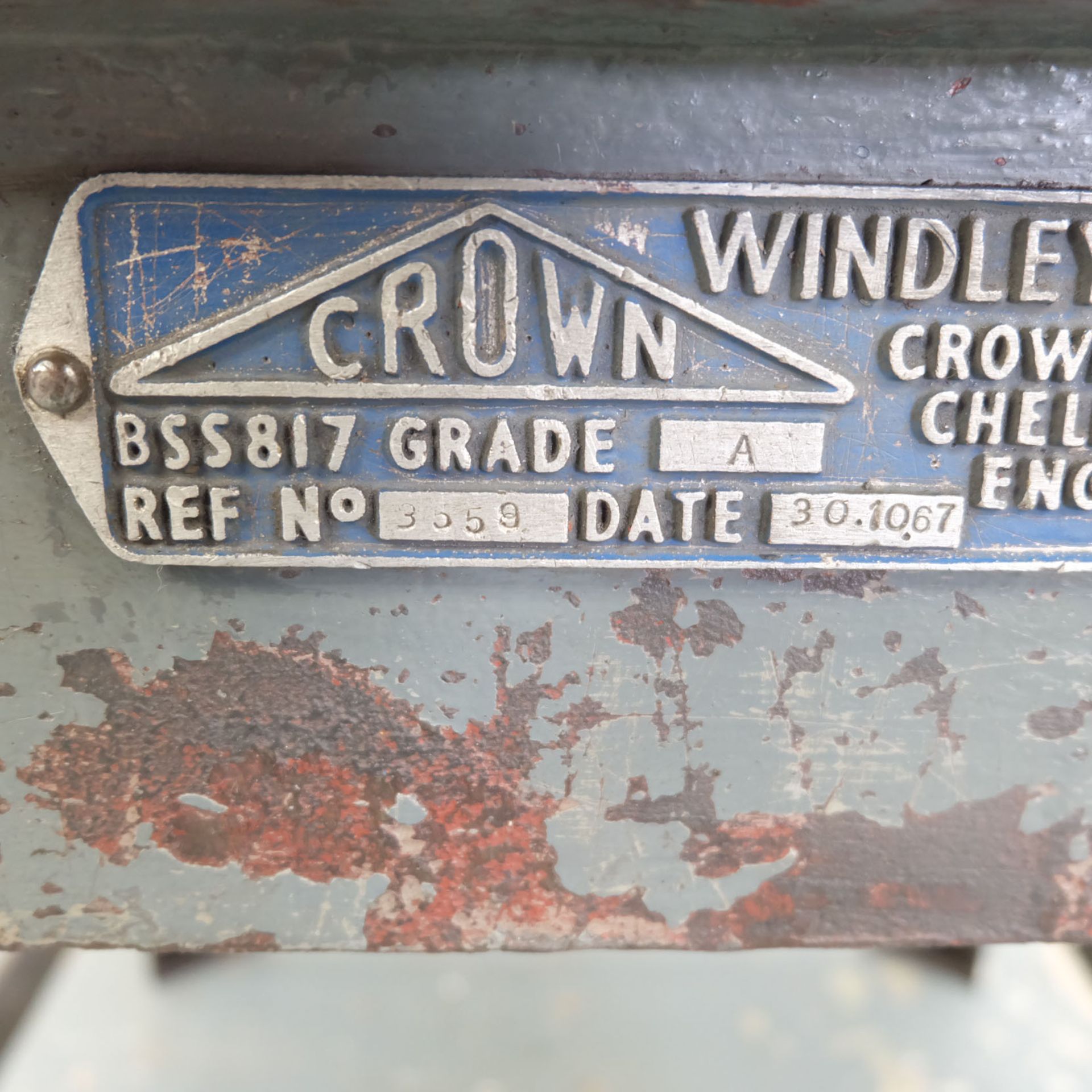 Crown Windley Cast Iron Surface Table. - Image 5 of 5
