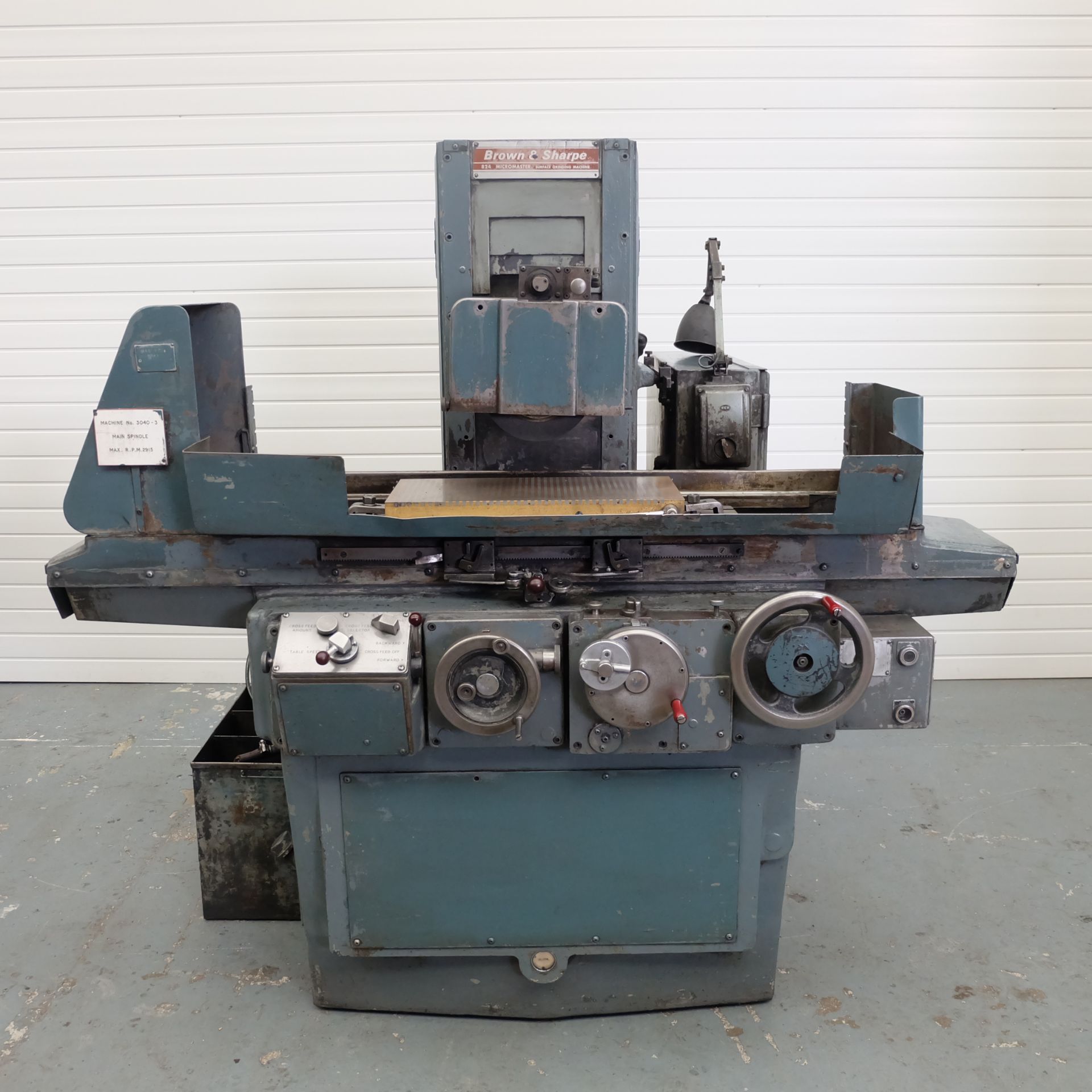 Brown & Sharpe Model 824 Micromaster Surface Grinder.