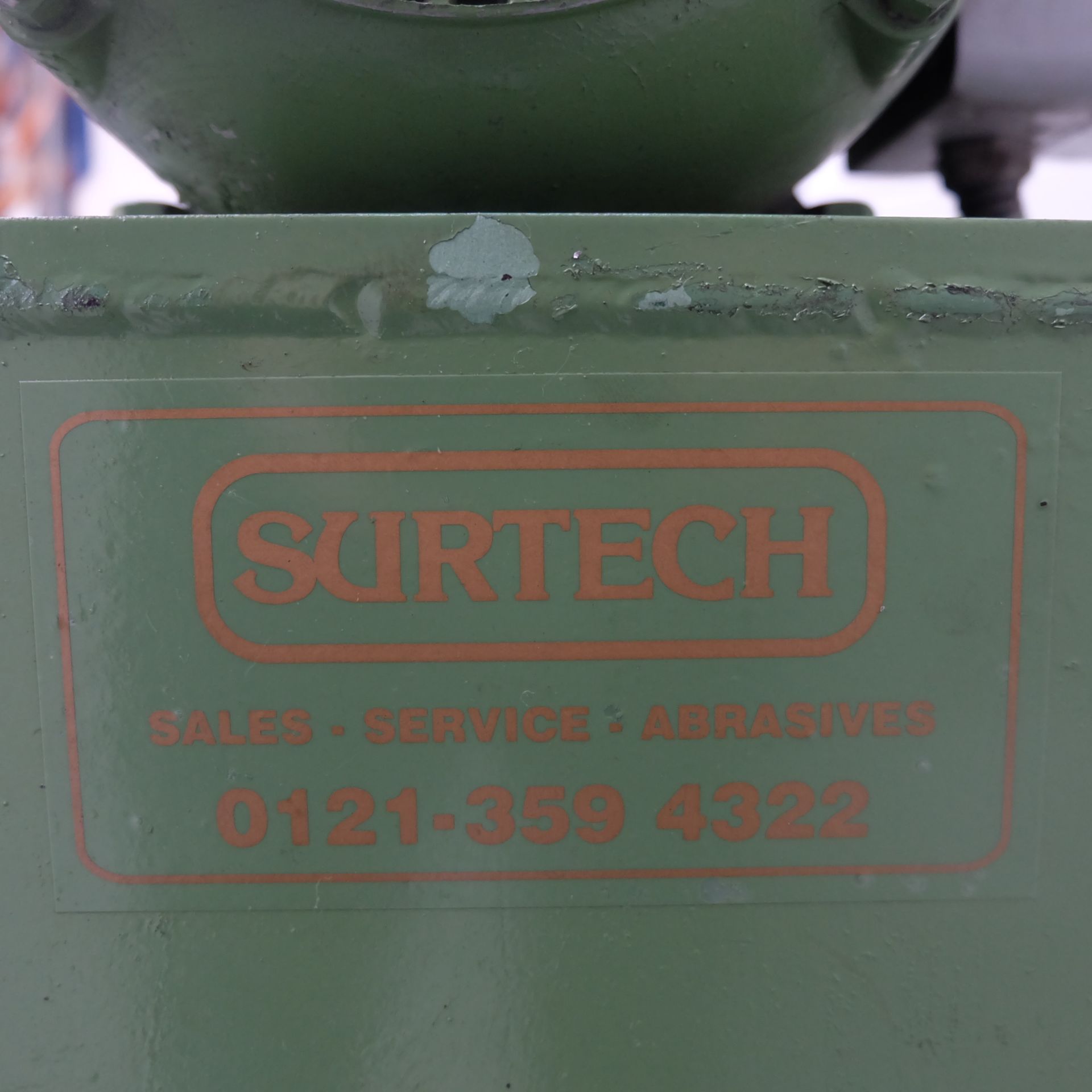 Surtech Single Abrasive Belt Linishing Machine. - Image 6 of 8