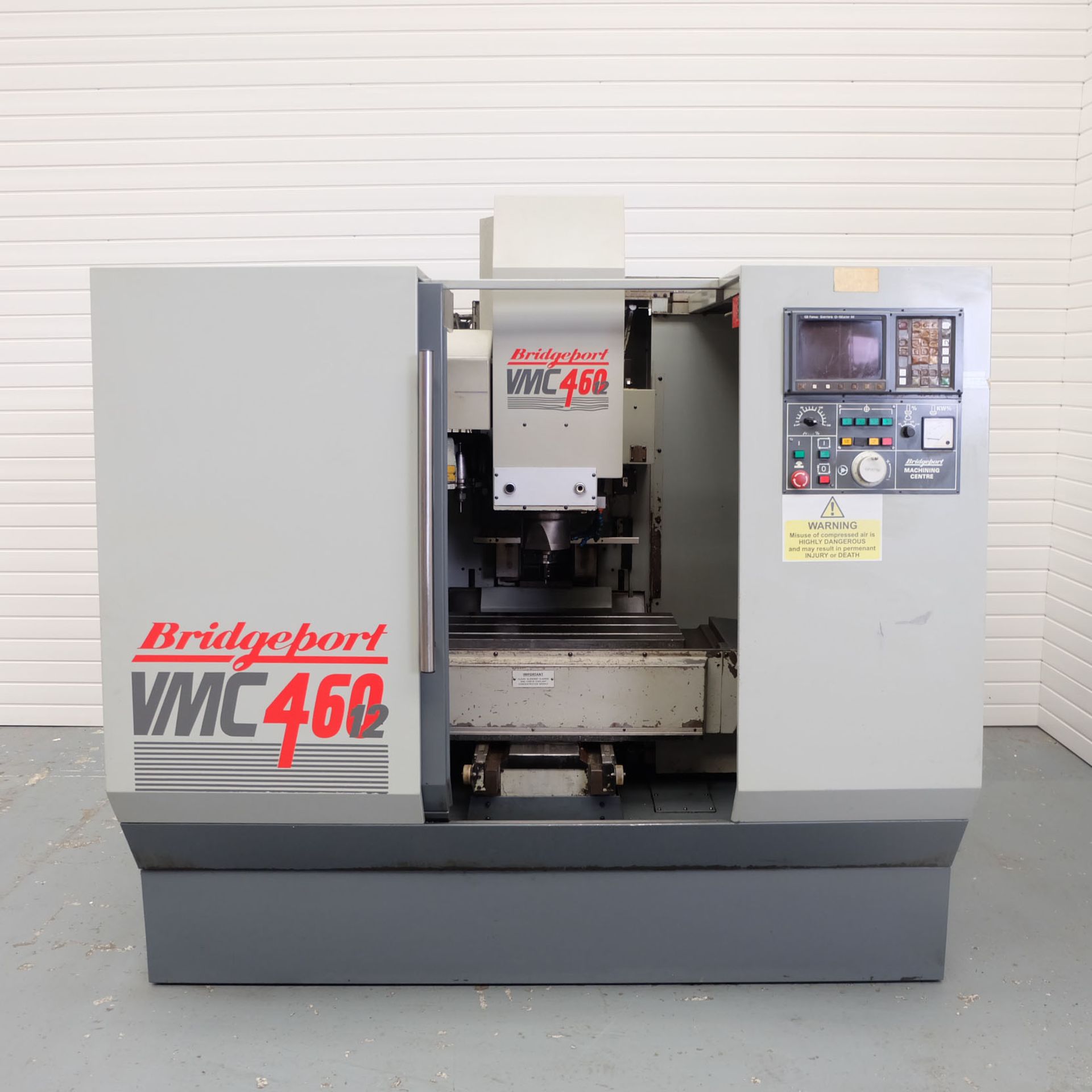 Bridgeport VMC 460-12 Vertical Machining Centre With Fanuc Series O-Mate M Control.