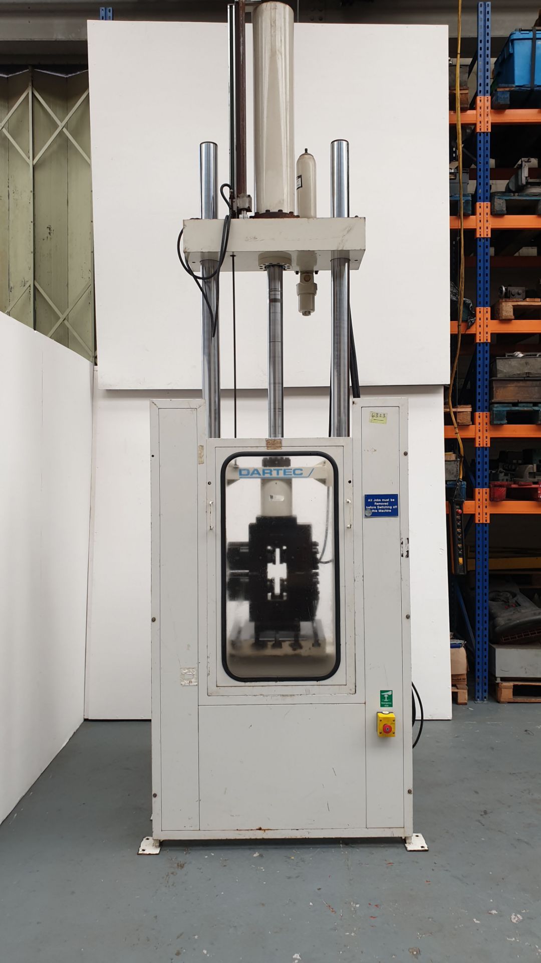 Dartec RF Tensile Testing Machine. Stroke 1000mm. Between Frames 600mm. Table Size: 500 x 500mm.