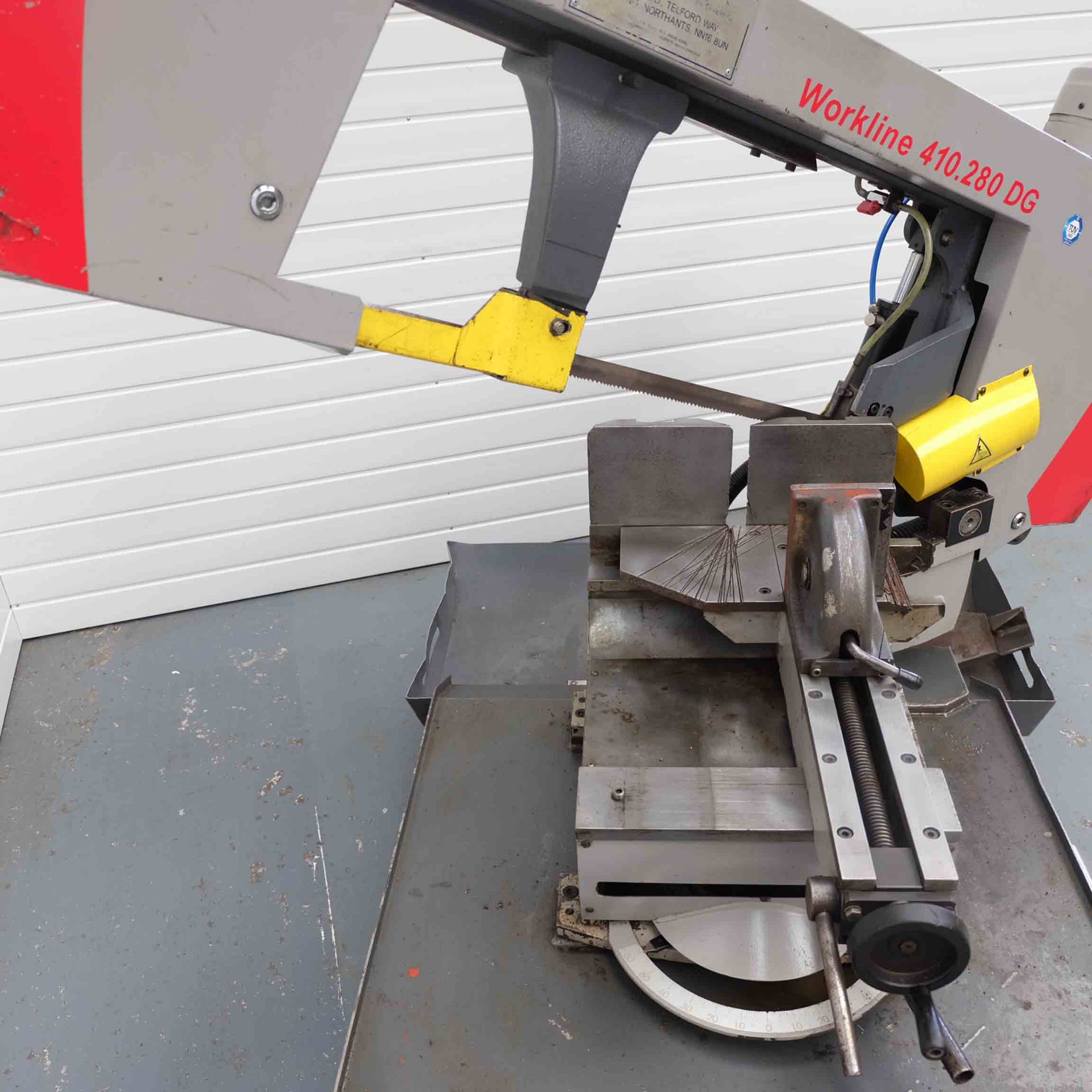 Bomar Workline 410.280 DG Double Mitre Gravitational Horizontal Bandsaw. - Image 6 of 13