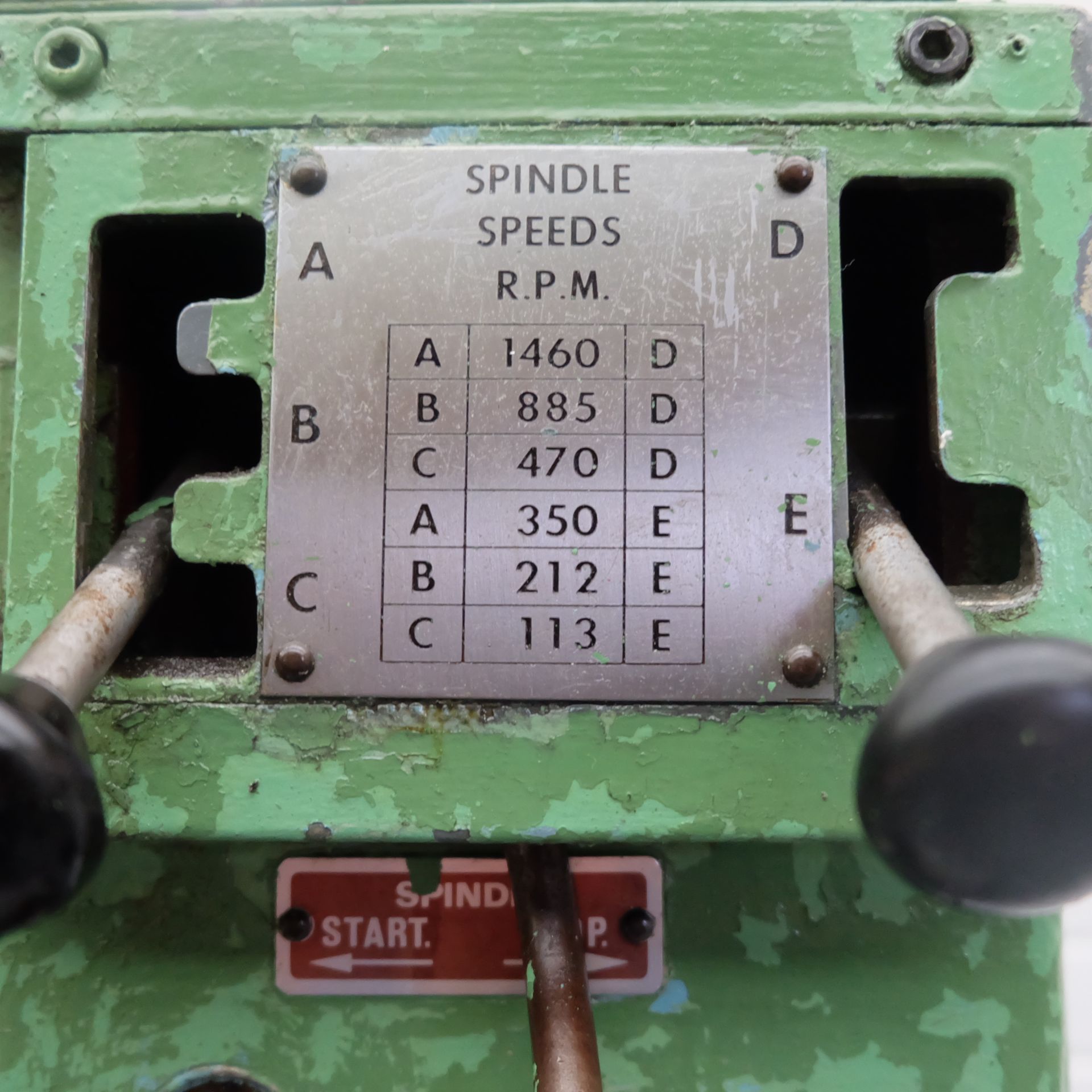 Pollard Corona 130 A/2 Gear Change Head Two Spindle Pedestal Drill. - Image 6 of 12