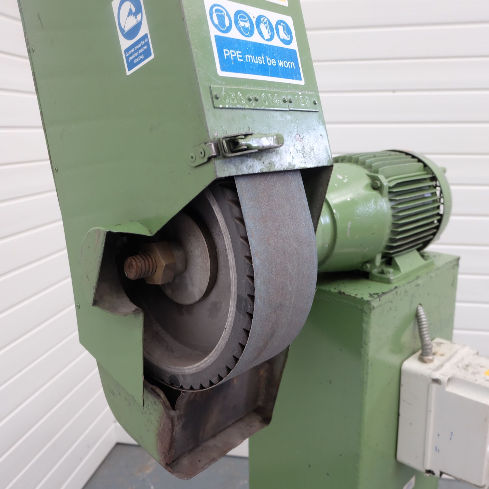 Surtech Single Abrasive Belt Linishing Machine. - Image 3 of 8