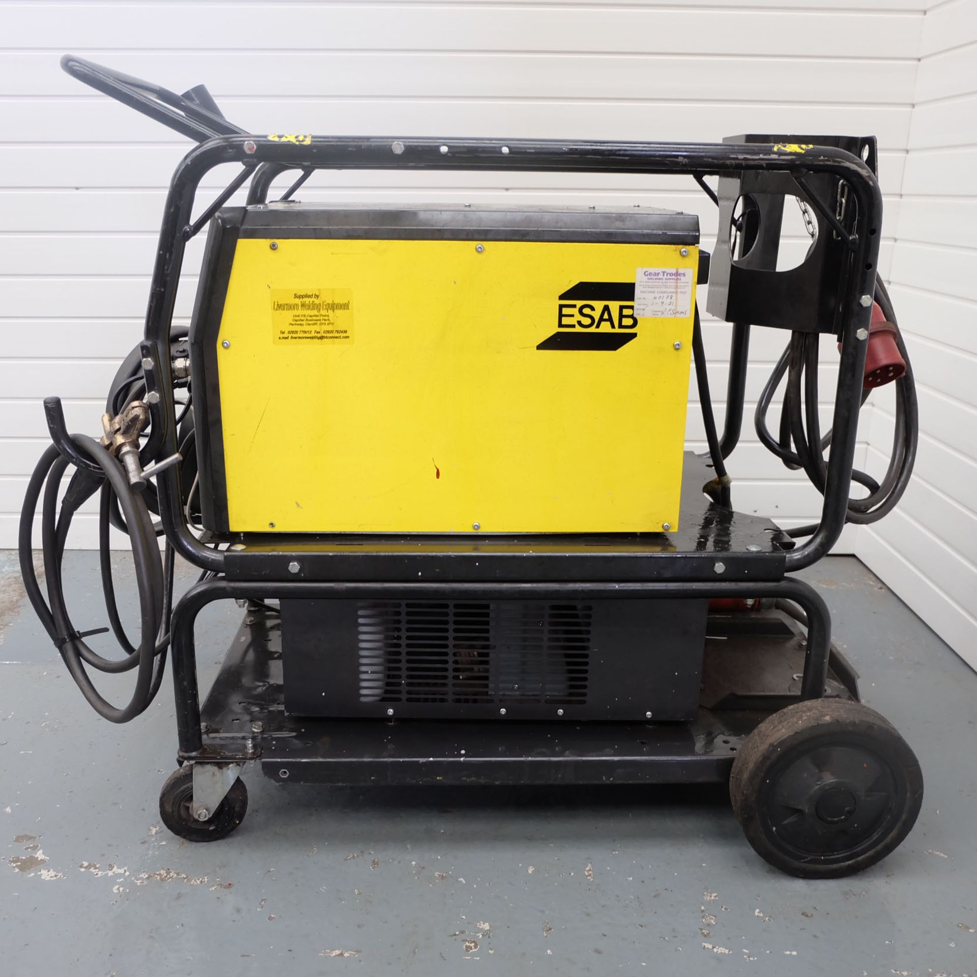 ESAB Tig 3000 I AC/DC Water Cooled Tig Welder. - Image 6 of 9