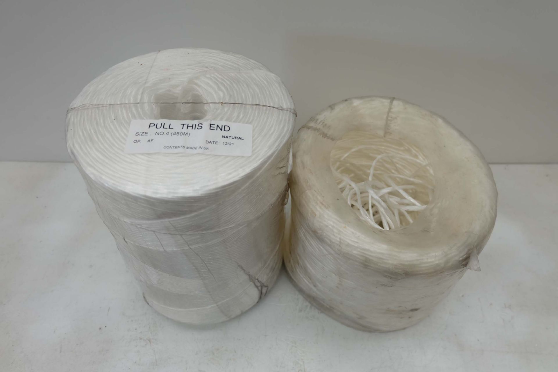 1 x Full & 1 x Part Rolls of Natural String.