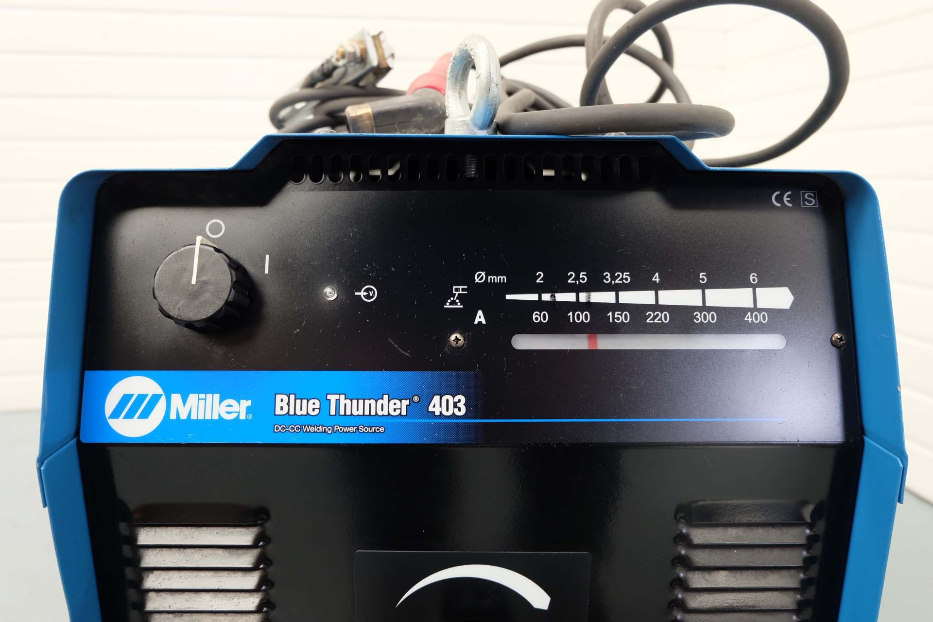 Miller Blue Thunder 403 DC-CC Welding Power Source On Wheels With Torch. - Image 4 of 6