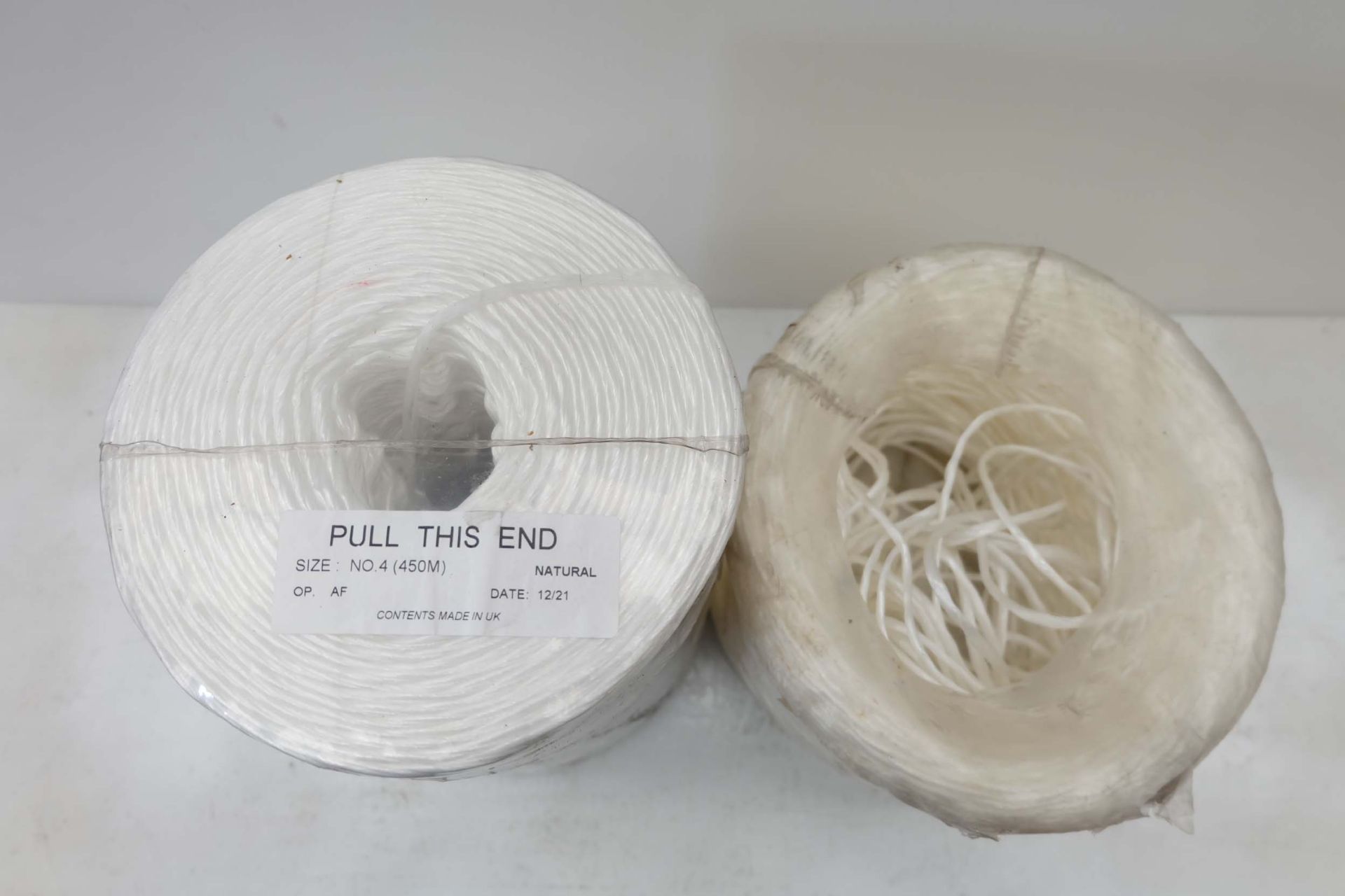 1 x Full & 1 x Part Rolls of Natural String. - Image 3 of 4