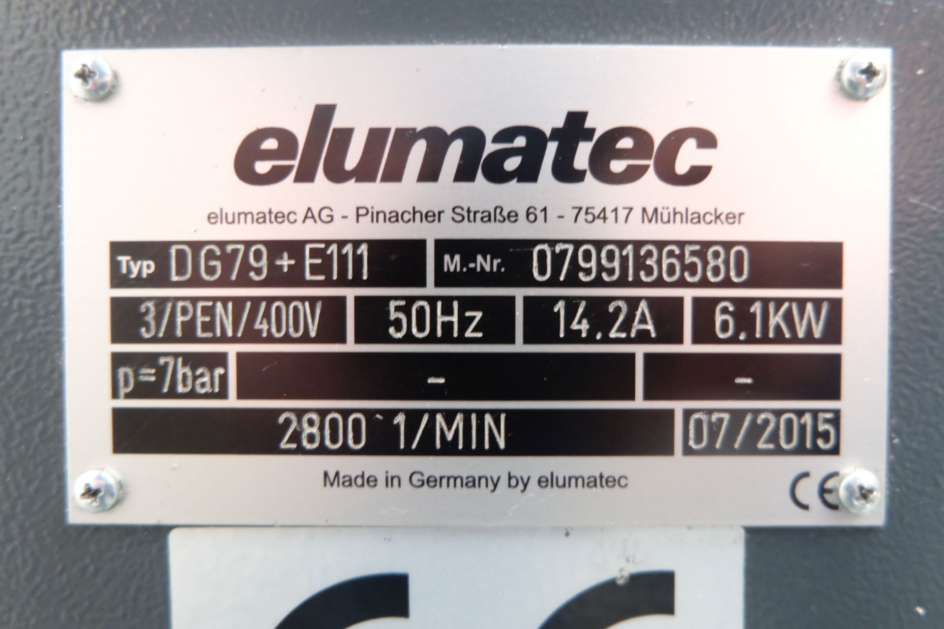 Elumatec Double Mitre Saw DG79 With E111 Digital Display. - Image 11 of 16