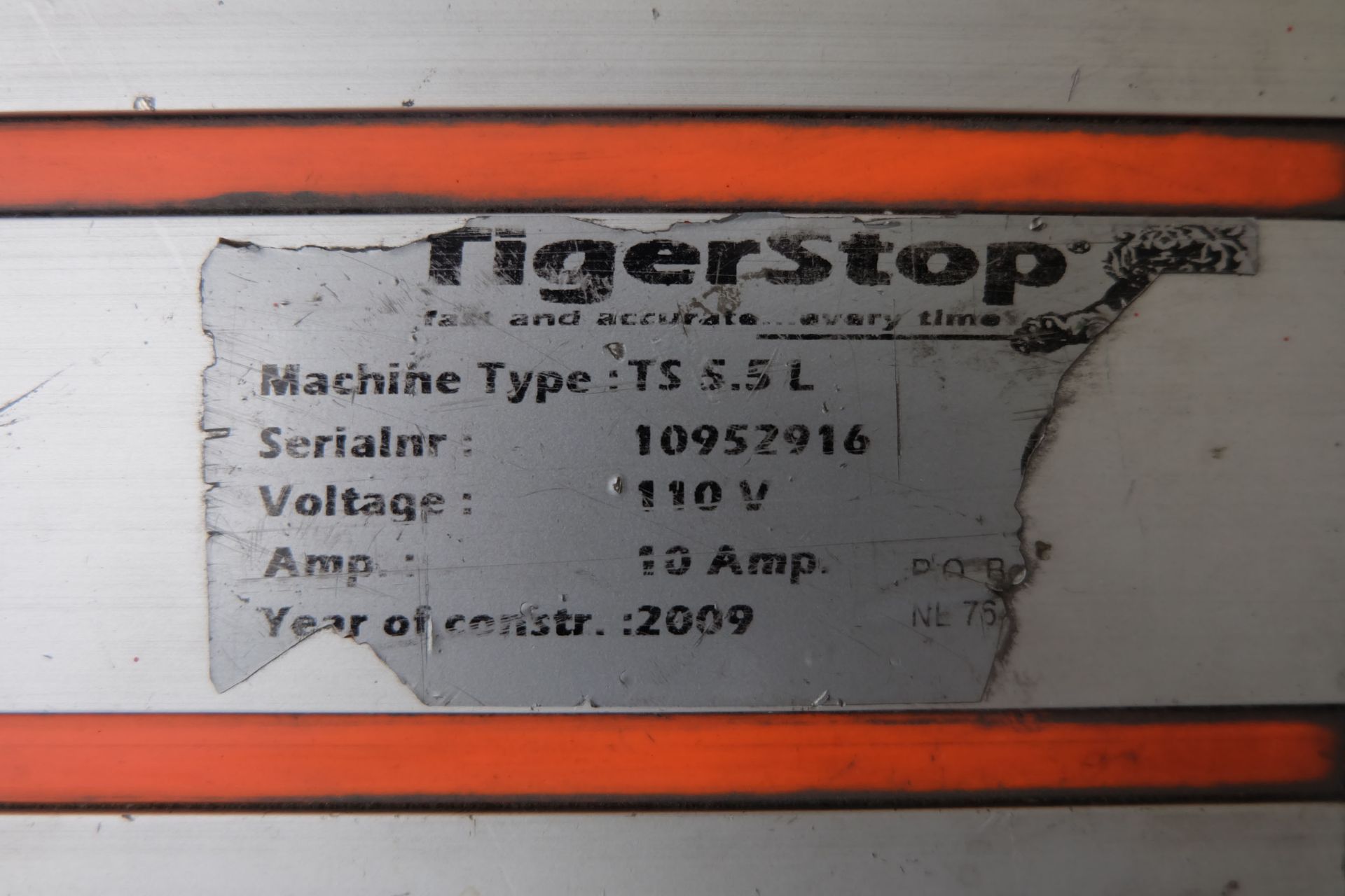 Tiger Stop Type TS 5.5L Automated Material Pusher and Bar Feeder. - Image 4 of 9