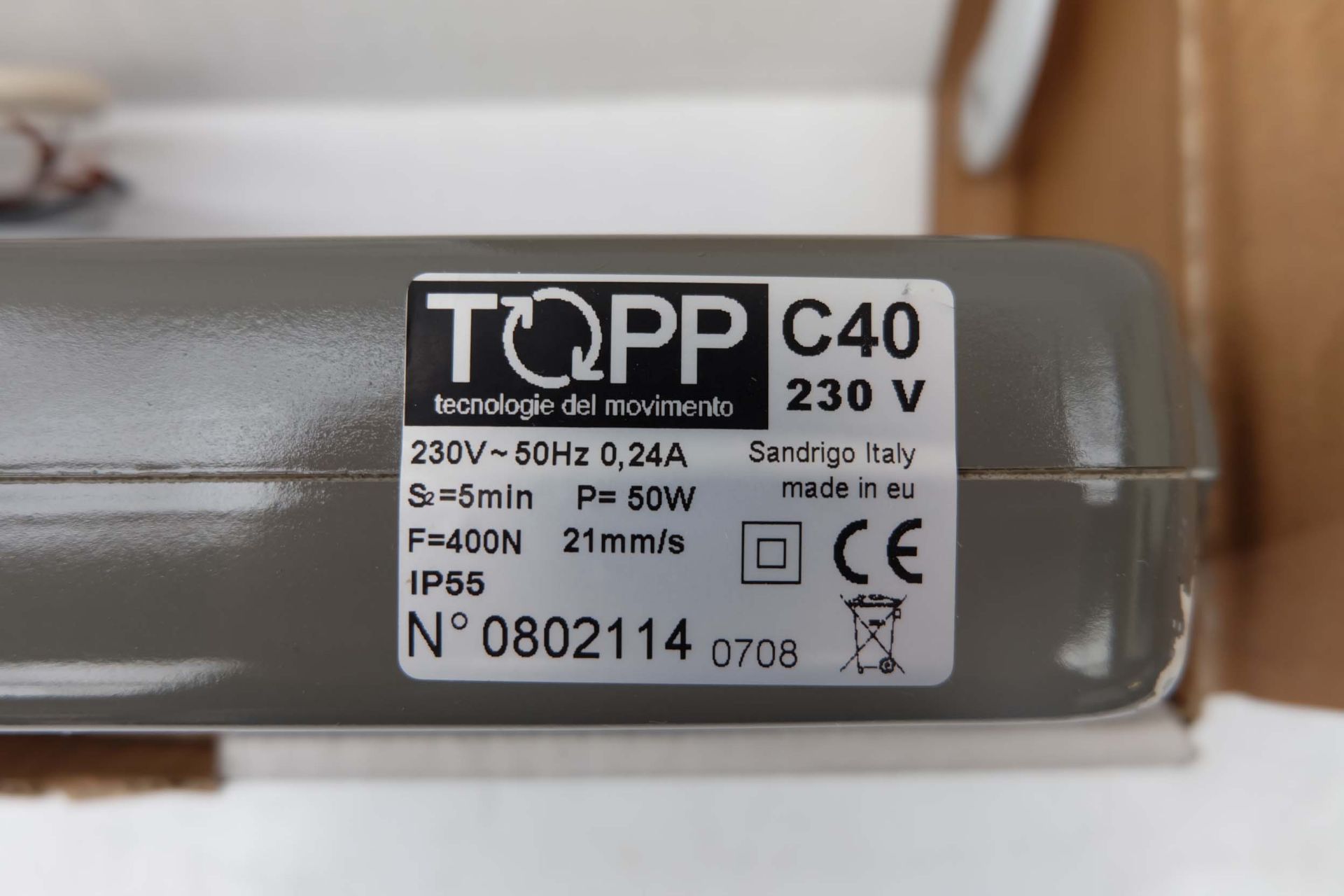 Topp Model C40 Chain Activator for Window Automation 230V-50W. Adjustable Stroke 100-500mm. - Image 3 of 4