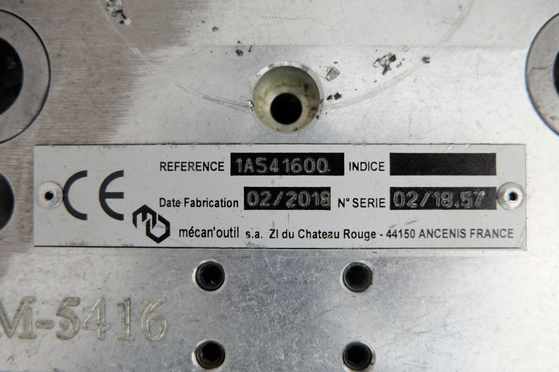 Mecan Outil Aluminium Press Tool. Ref: 1A541600. Year 2018. 140mm Column Centres - Image 3 of 4