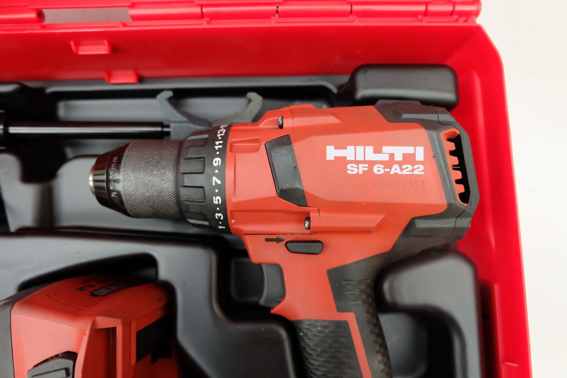 Hilti Model SF 6-A22 Cordless Power Drill. 2 x 22V 5.2Ah Batteries. 240V Charger. - Image 2 of 8