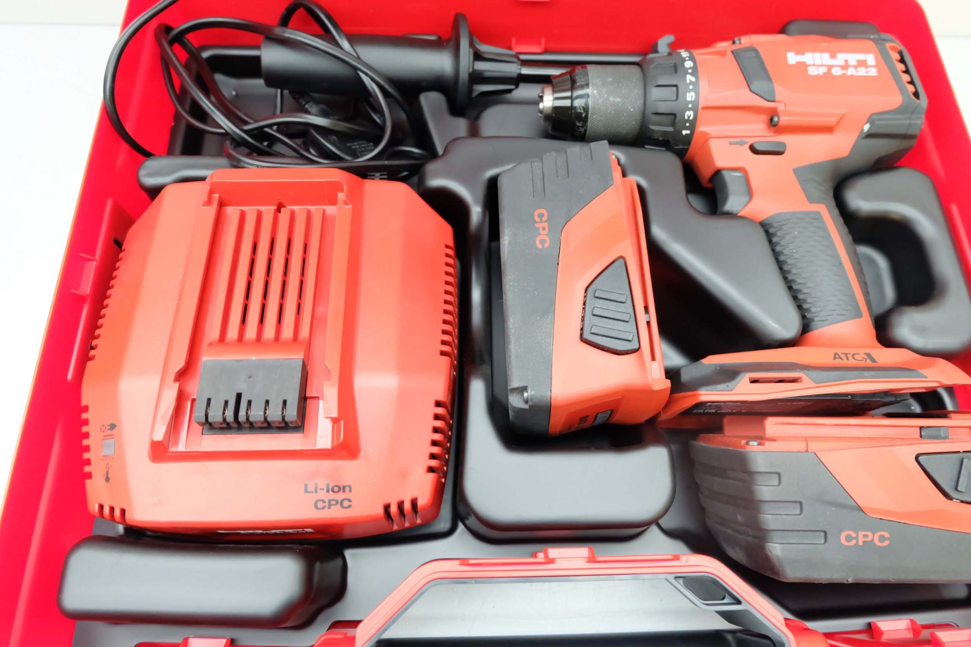 Hilti Model SF 6-A22 Cordless Power Drill. 2 x 22V 5.2Ah Batteries. 240V Charger. - Image 4 of 9