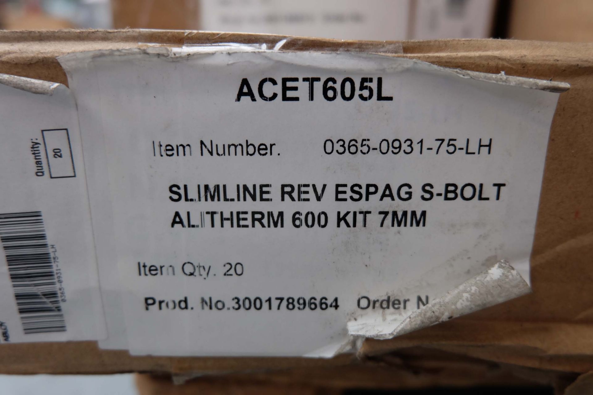 Quantity of Slimline S-Bolt/Cam Locking Kits. Lengths 1250mm & 1000mm. - Image 8 of 9